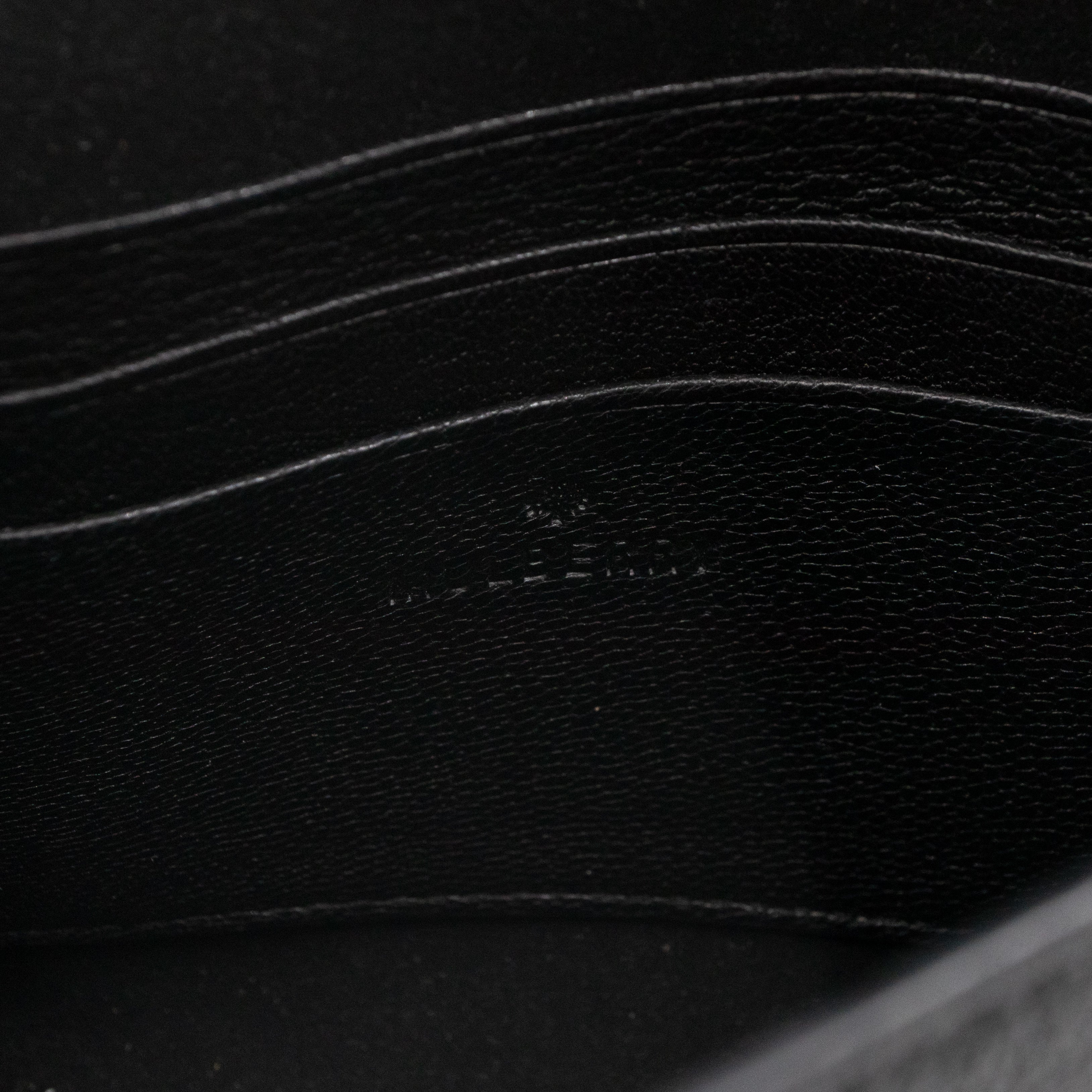 Lily Mini Black Leather Light Gold