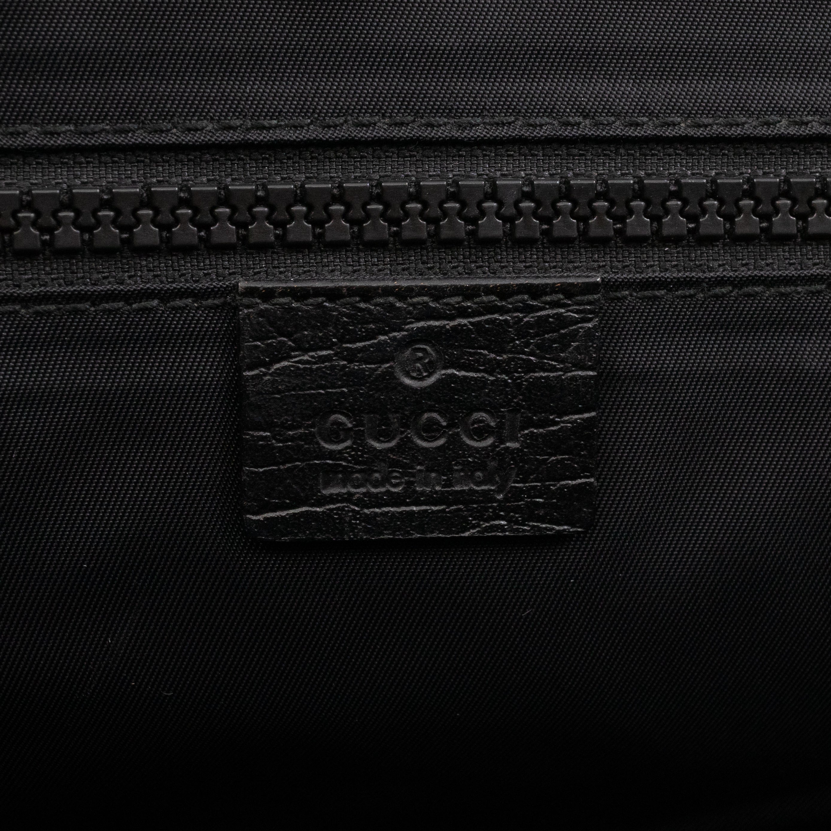 Messenger Shoulder Bag Black GG Canvas