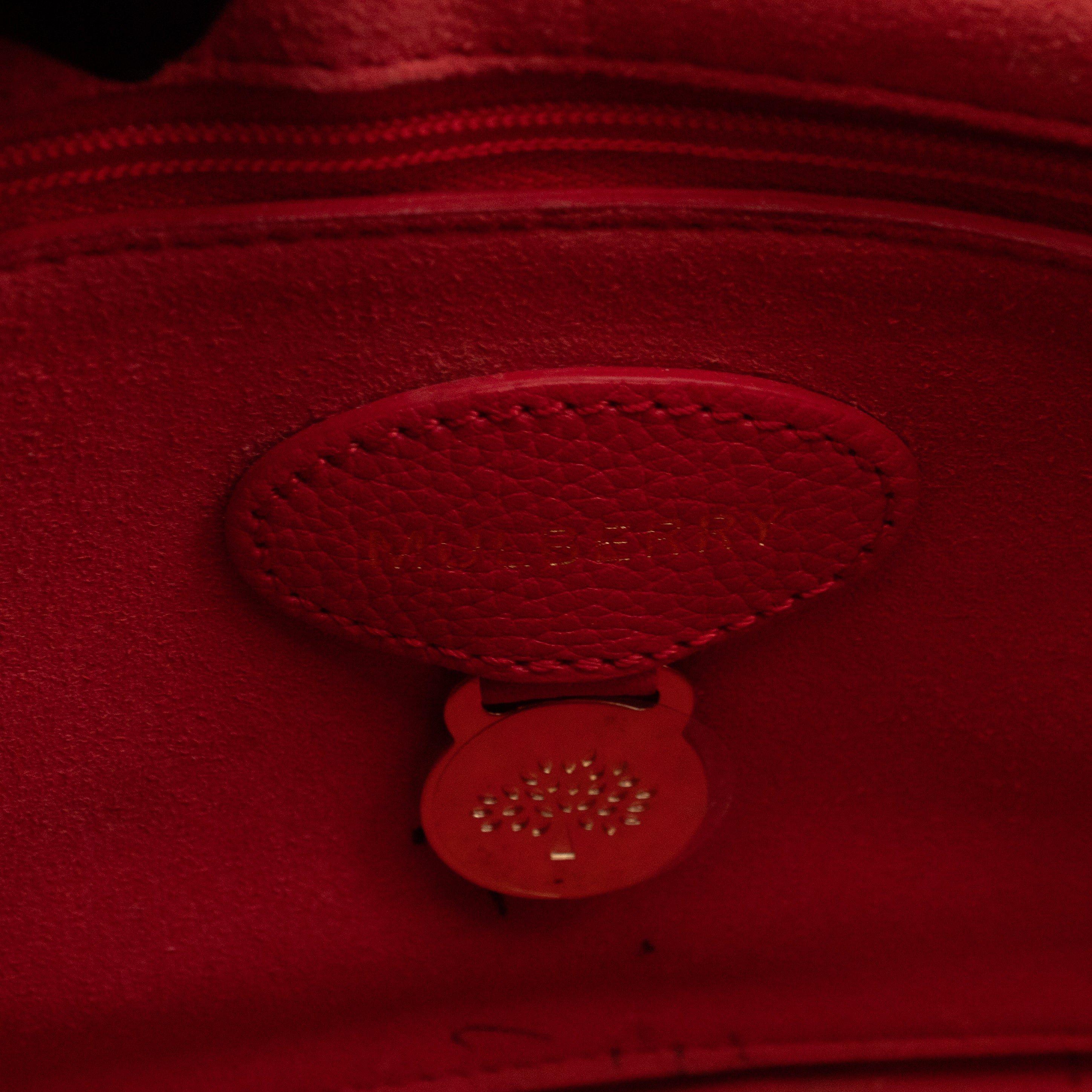 Small Bayswater Red Leather