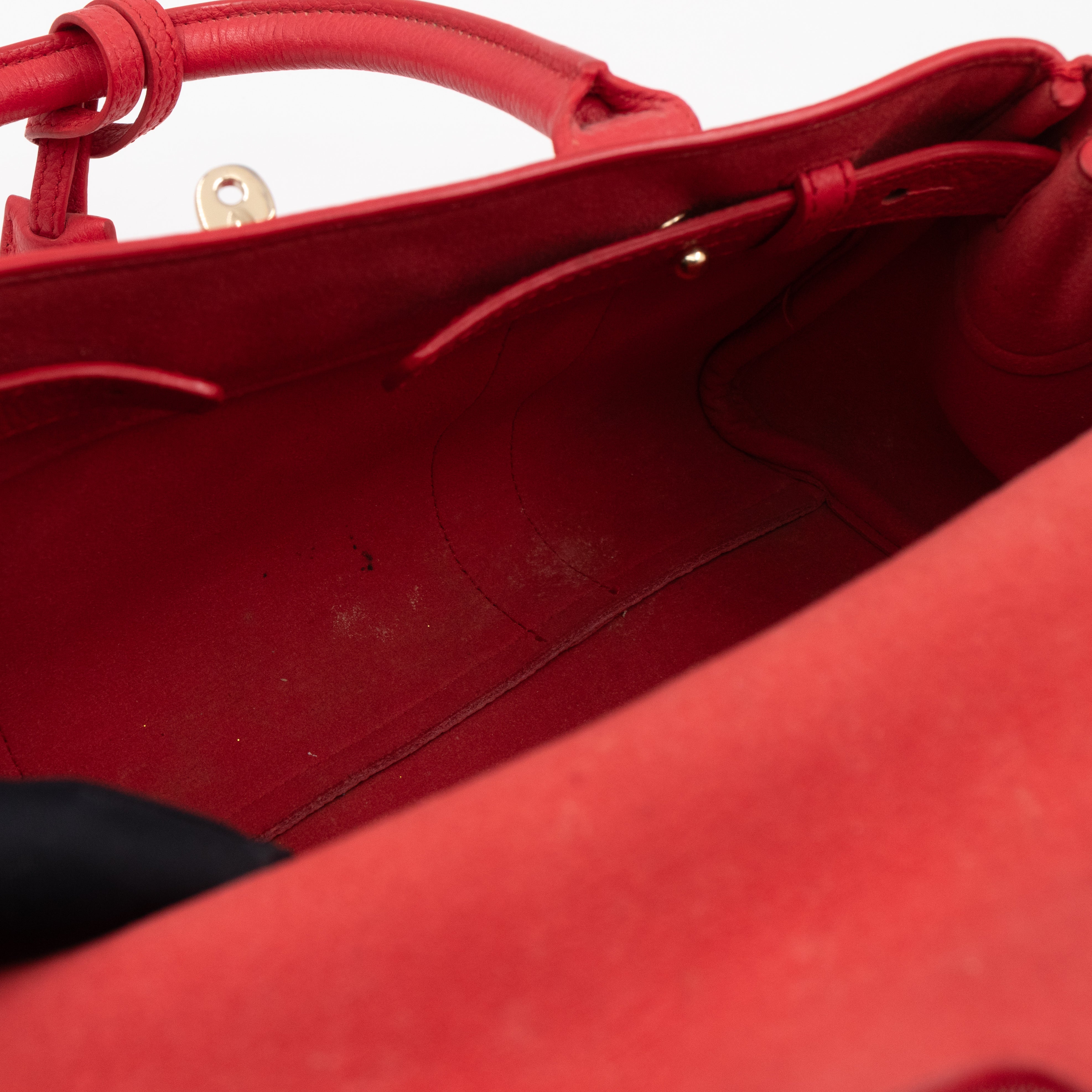 Small Bayswater Red Leather