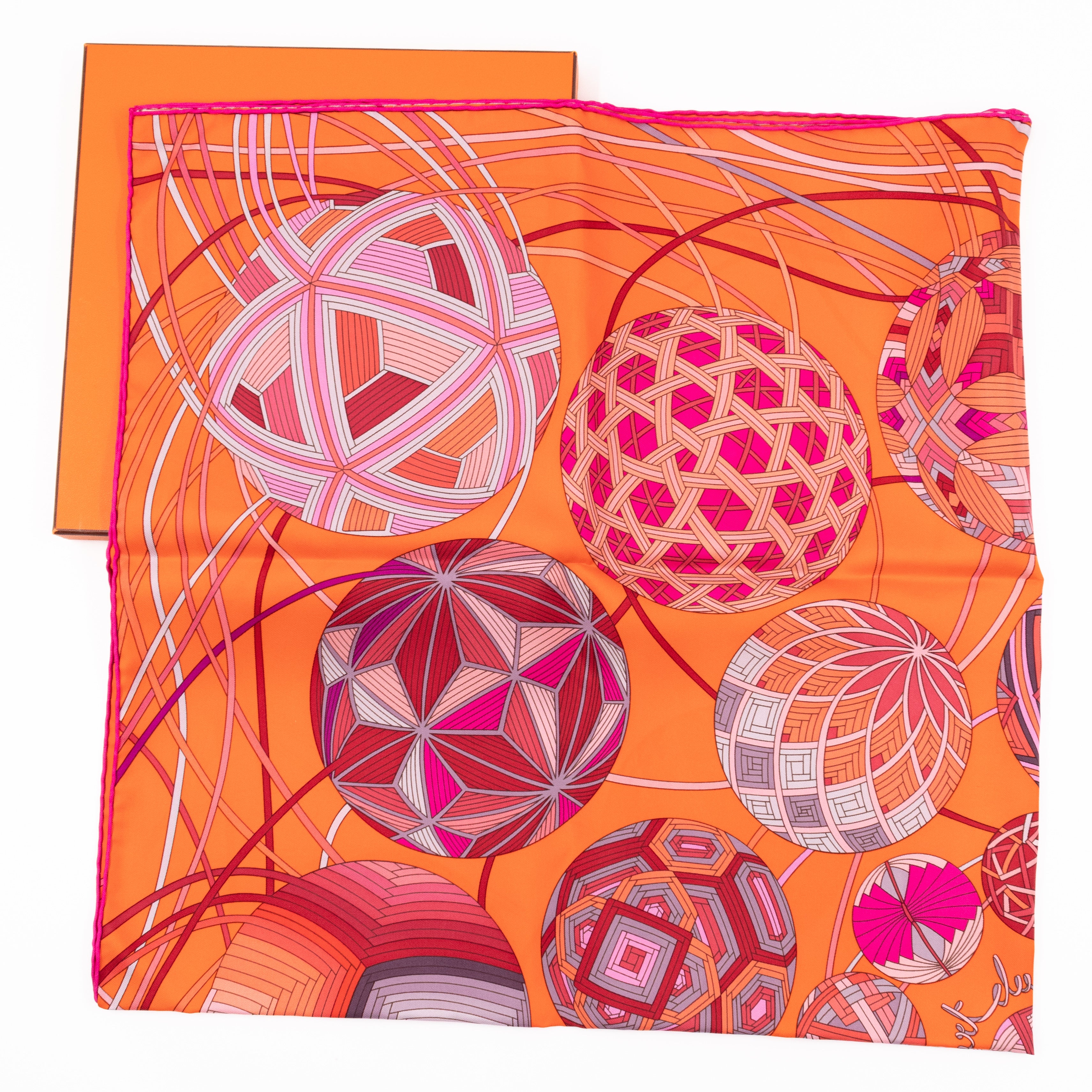 Silk Scarf 90 L'art du Temari