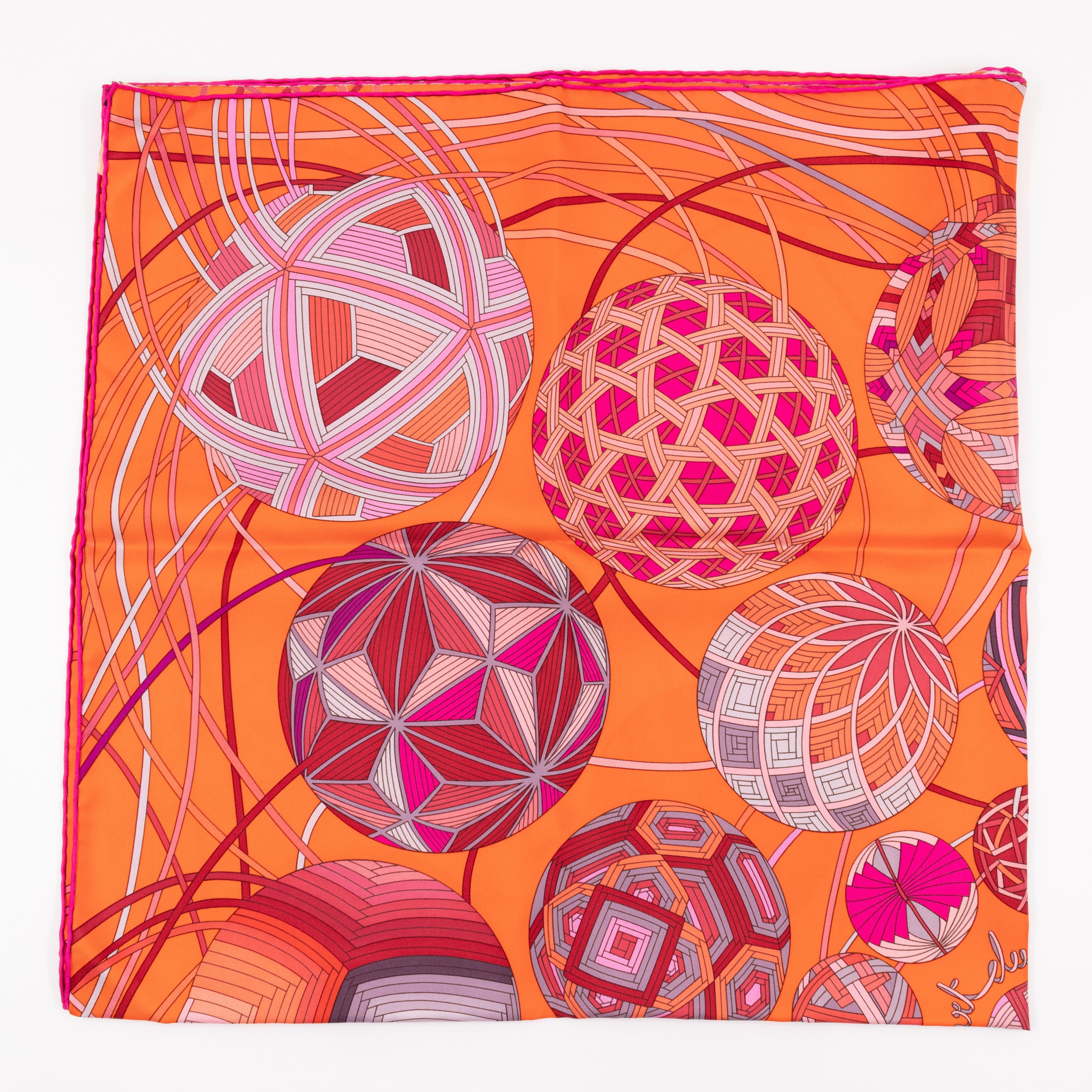 Silk Scarf 90 L'art du Temari