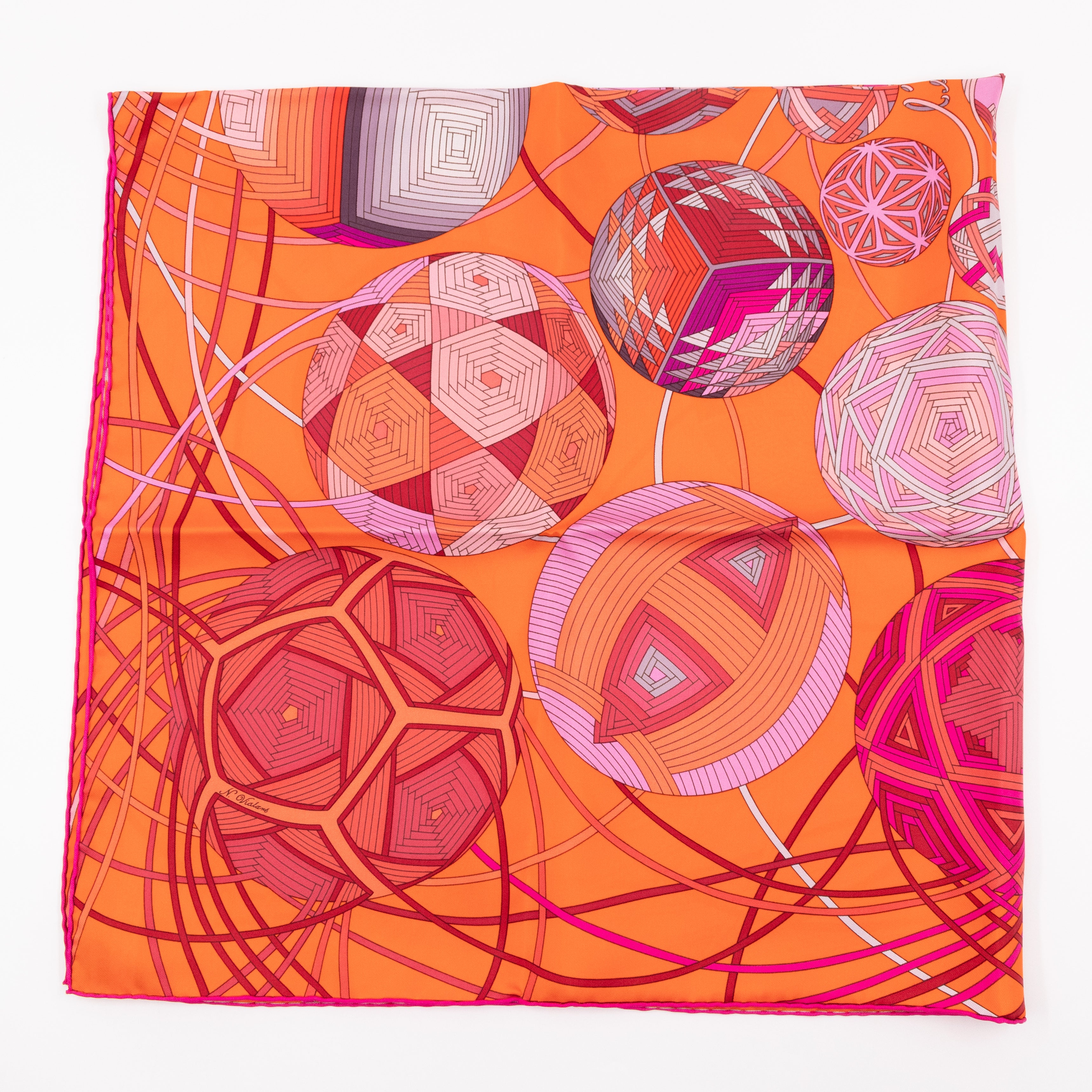 Silk Scarf 90 L'art du Temari