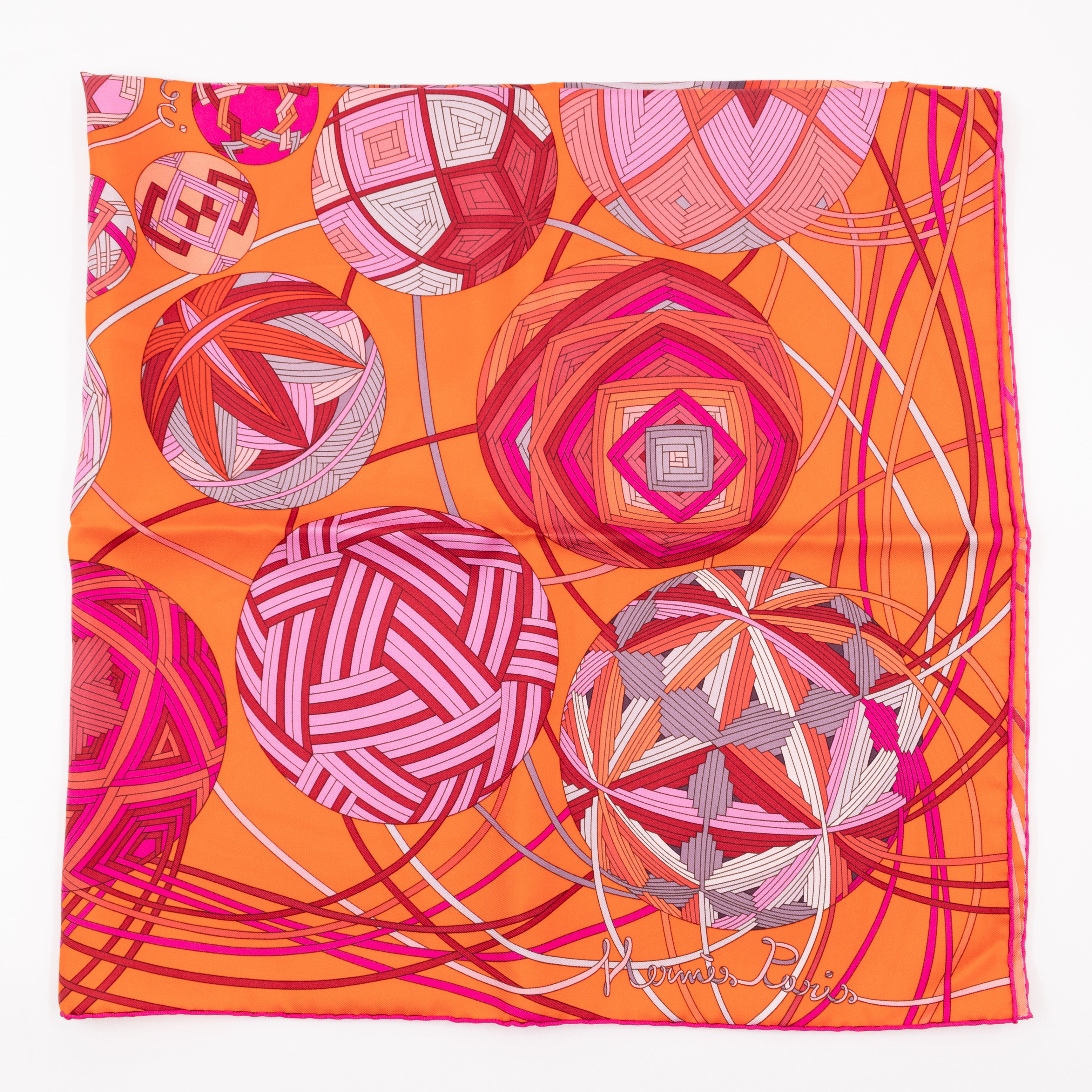 Silk Scarf 90 L'art du Temari