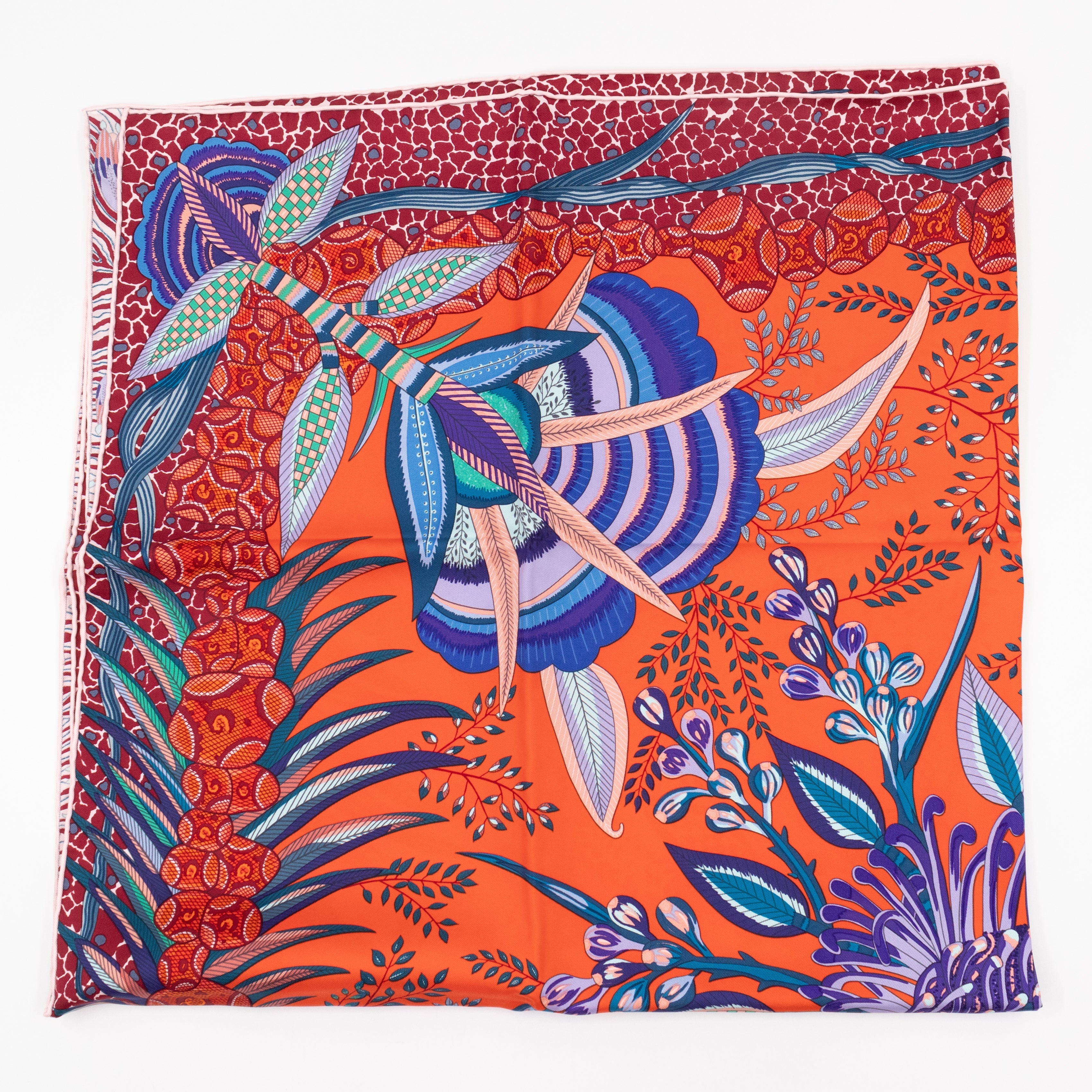 Silk Scarf 90 Flowers of South Africa