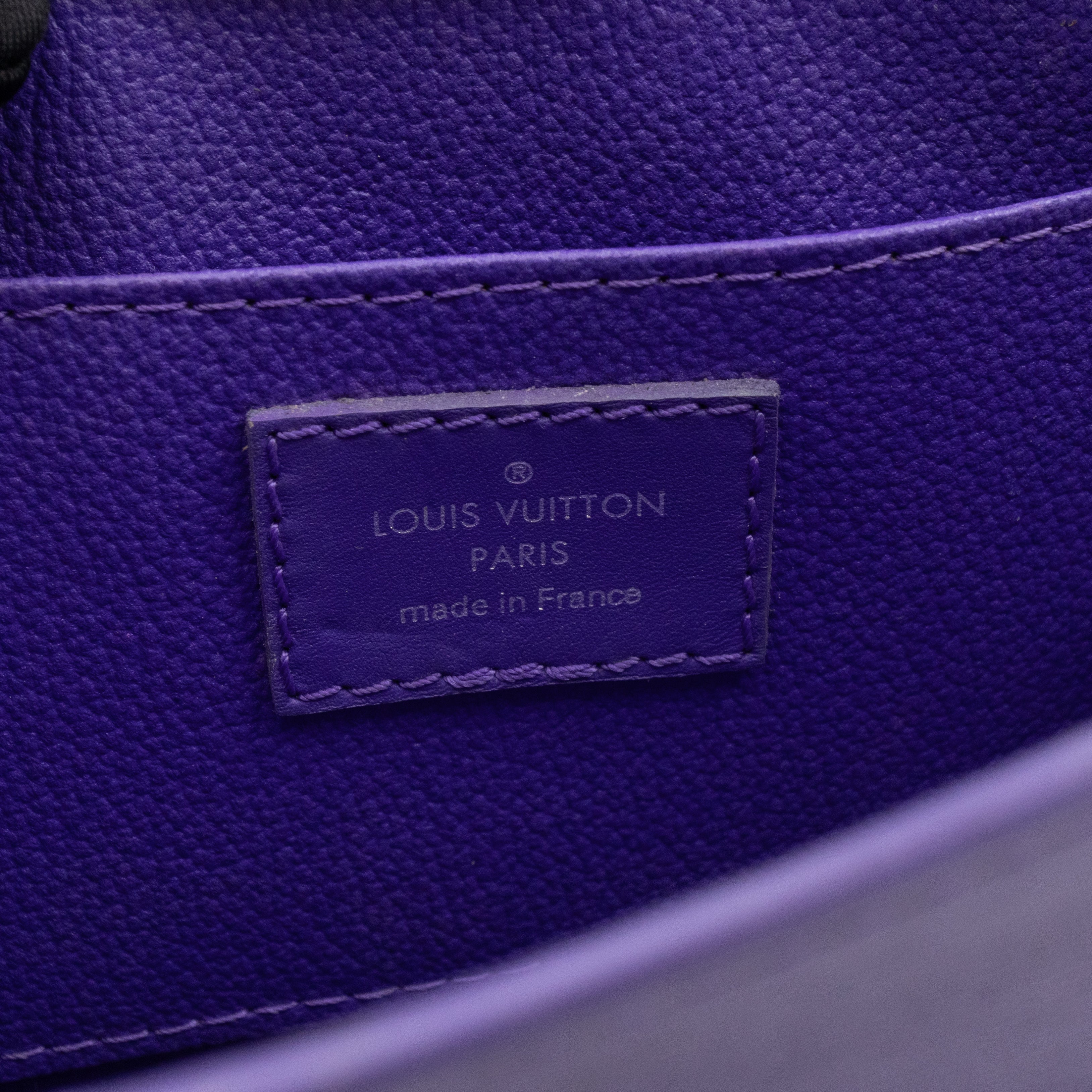 Toiletry Pouch 19 Purple Epi Leather