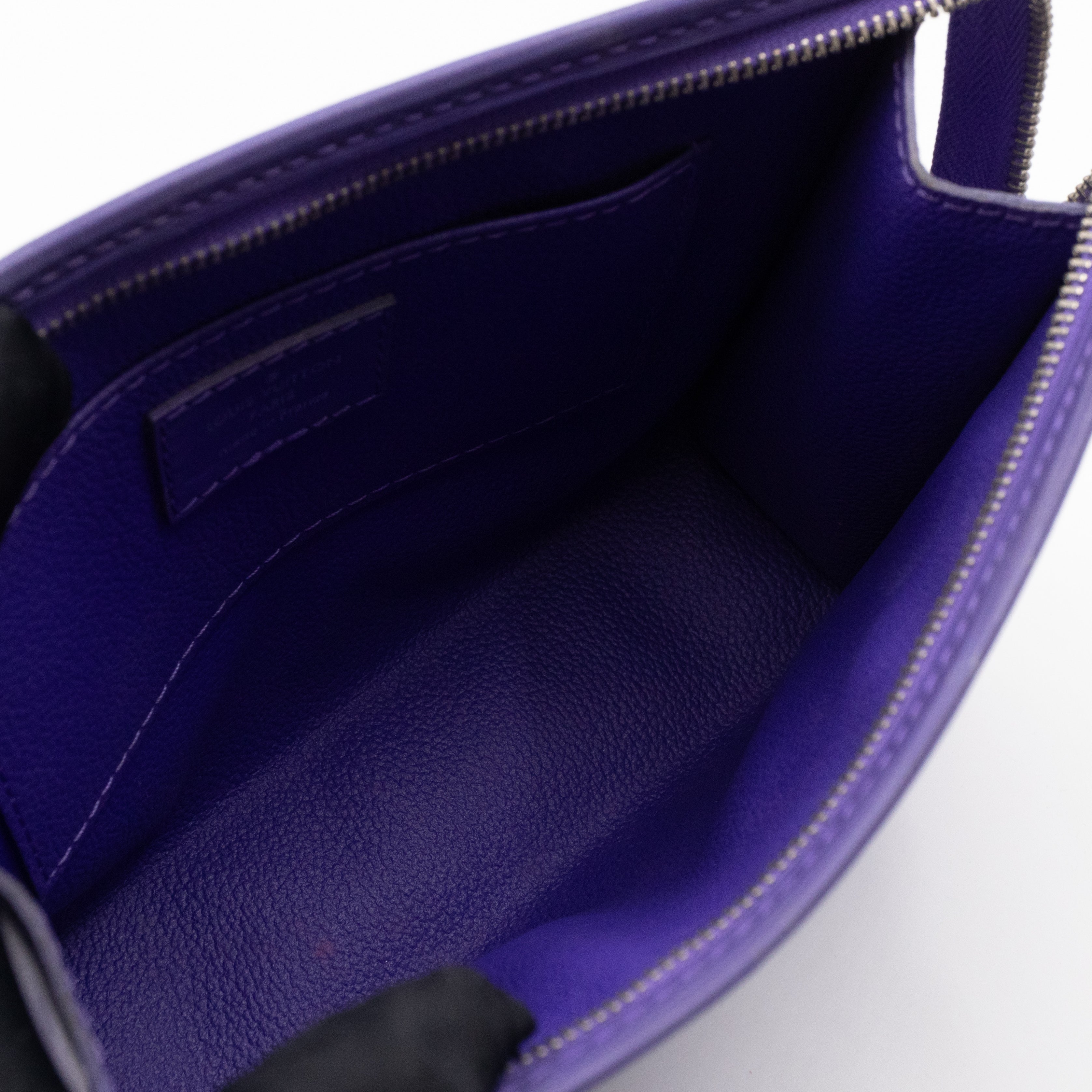 Toiletry Pouch 19 Purple Epi Leather