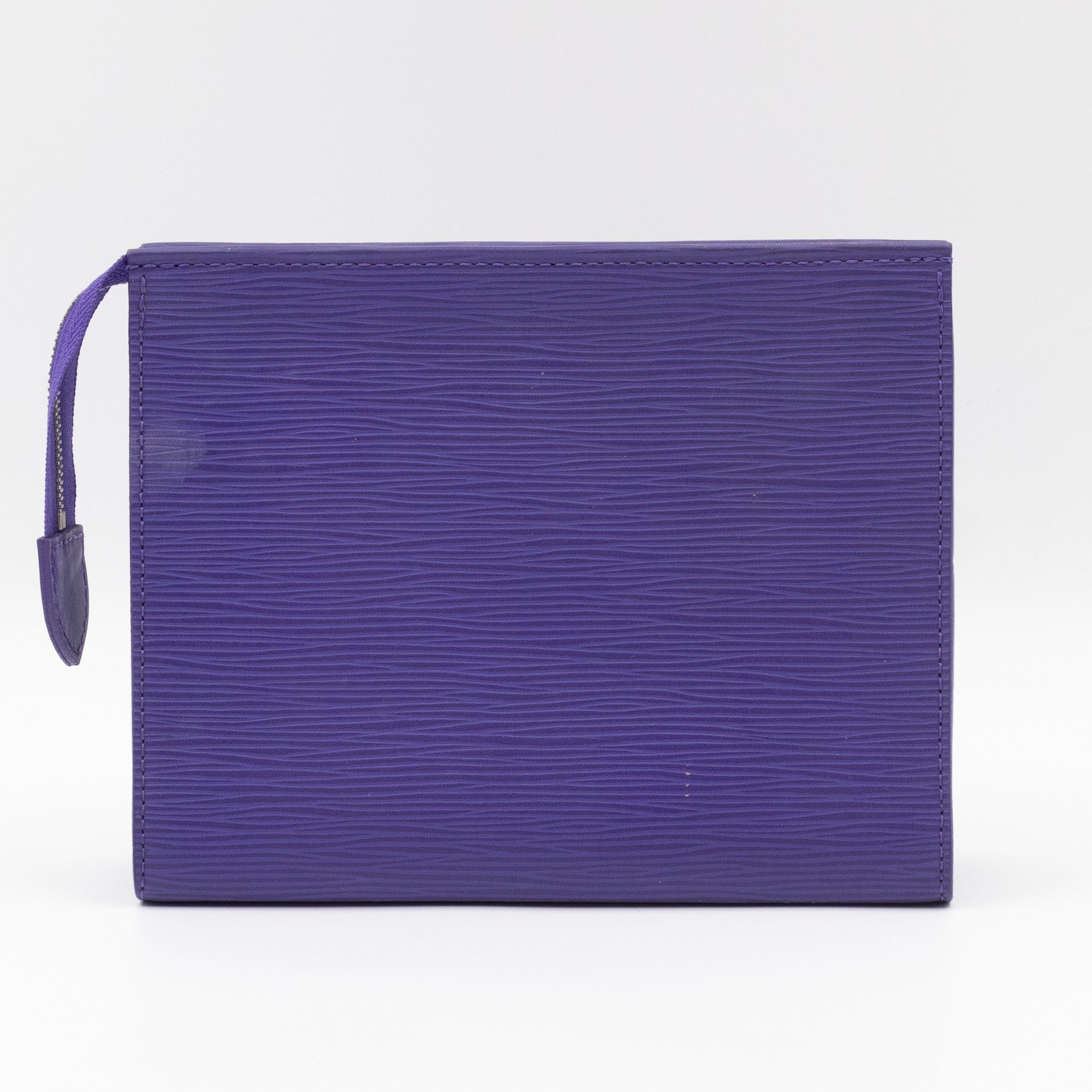 Toiletry Pouch 19 Purple Epi Leather
