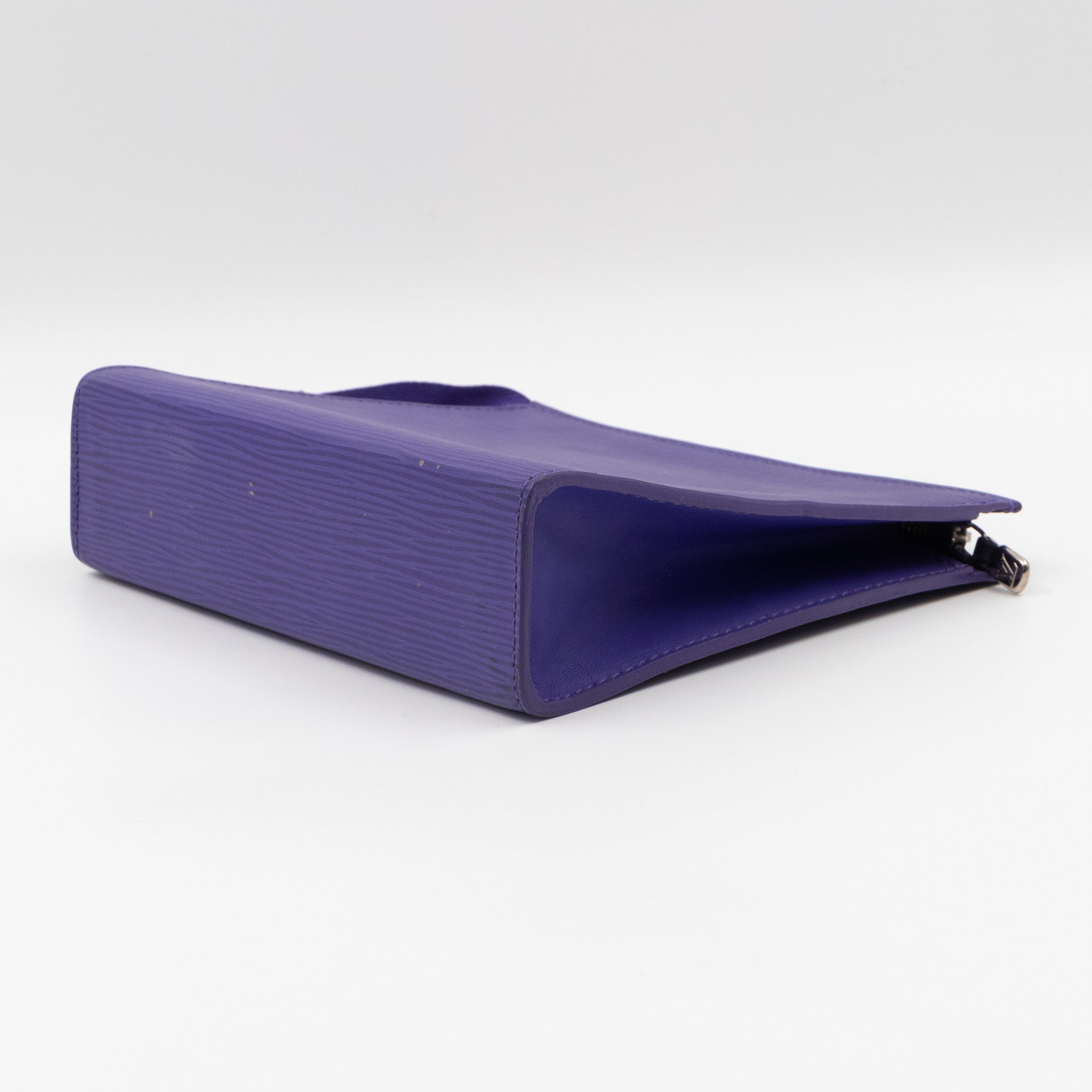 Toiletry Pouch 19 Purple Epi Leather