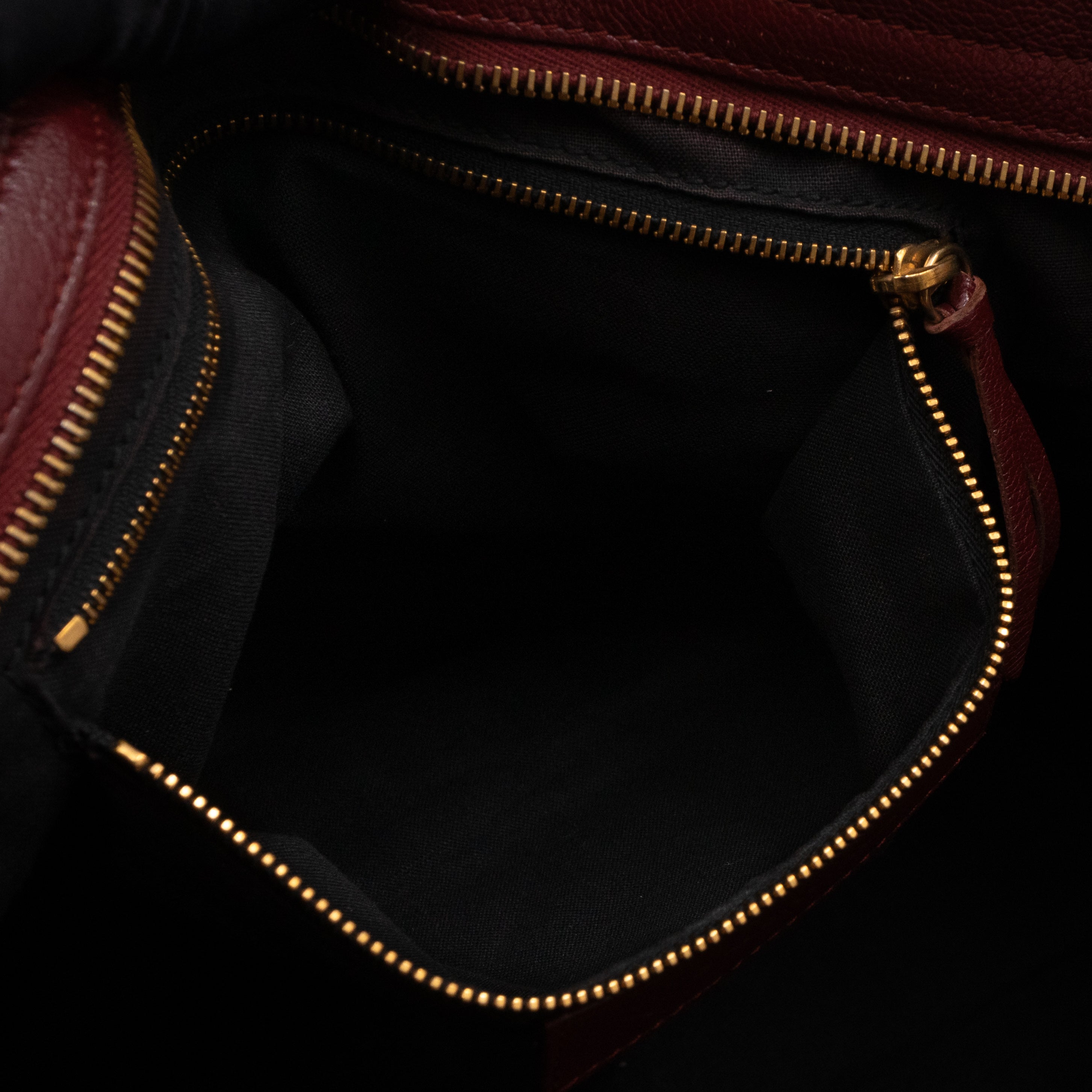 Classic City Metallic Edge Burgundy Leather
