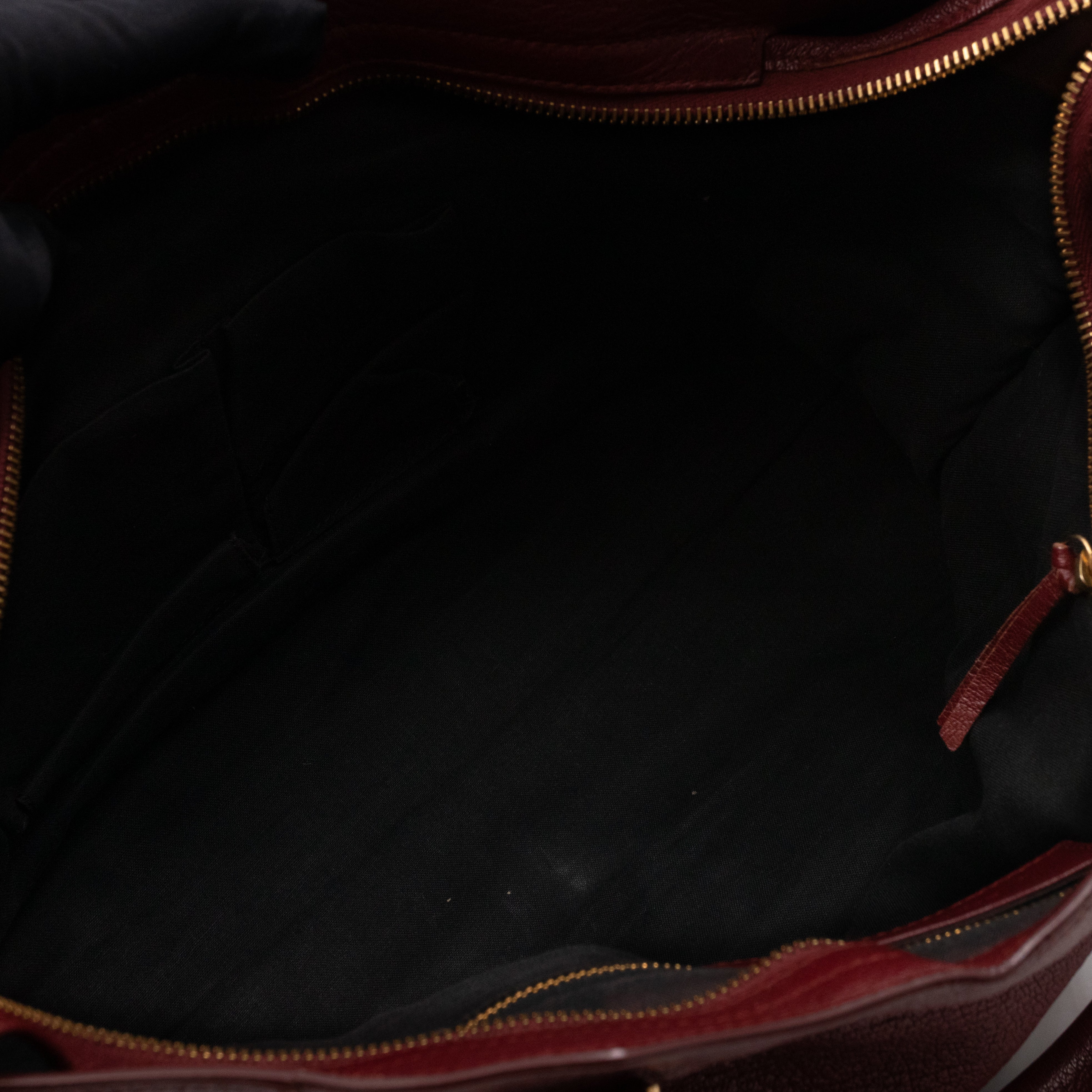 Classic City Metallic Edge Burgundy Leather