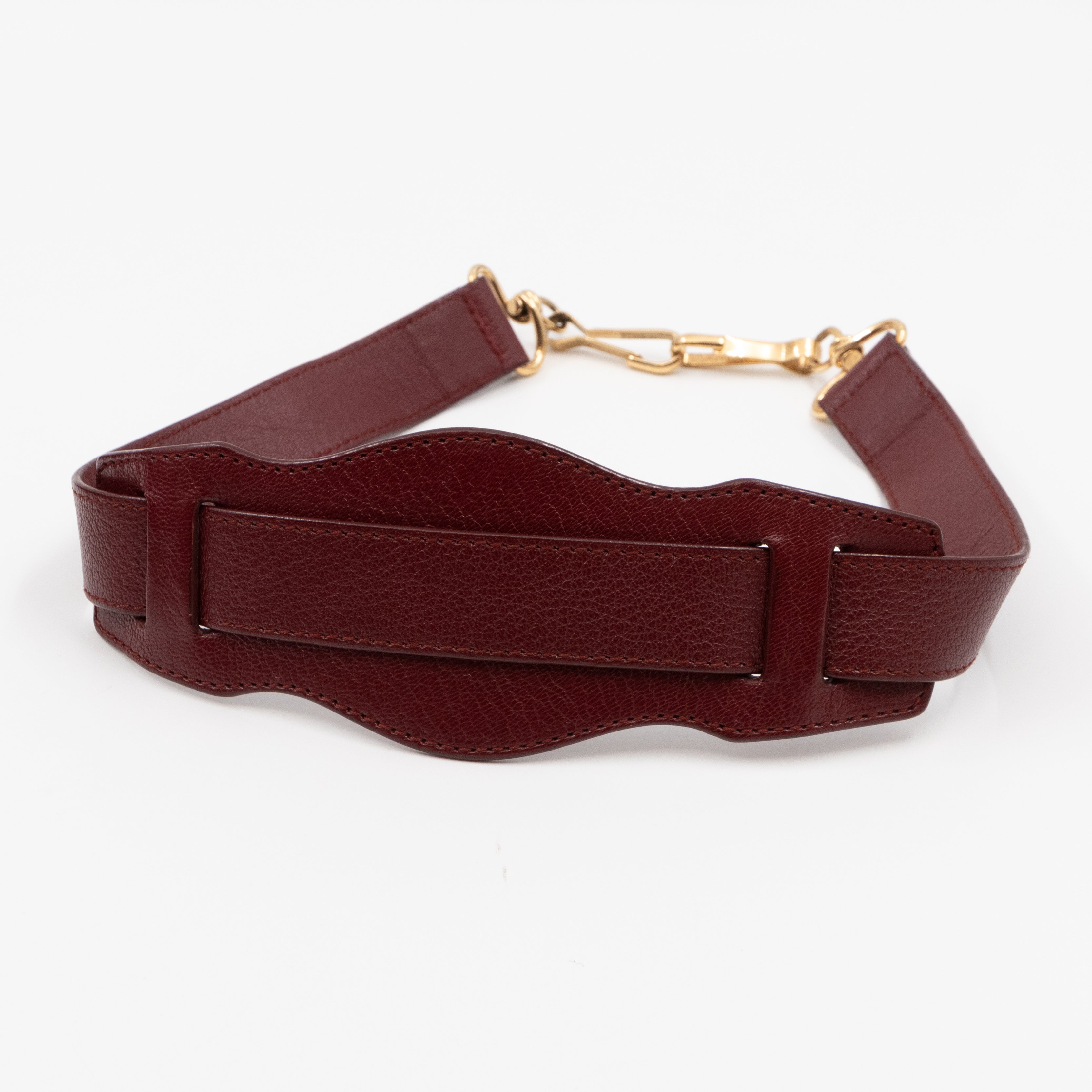 Classic City Metallic Edge Burgundy Leather