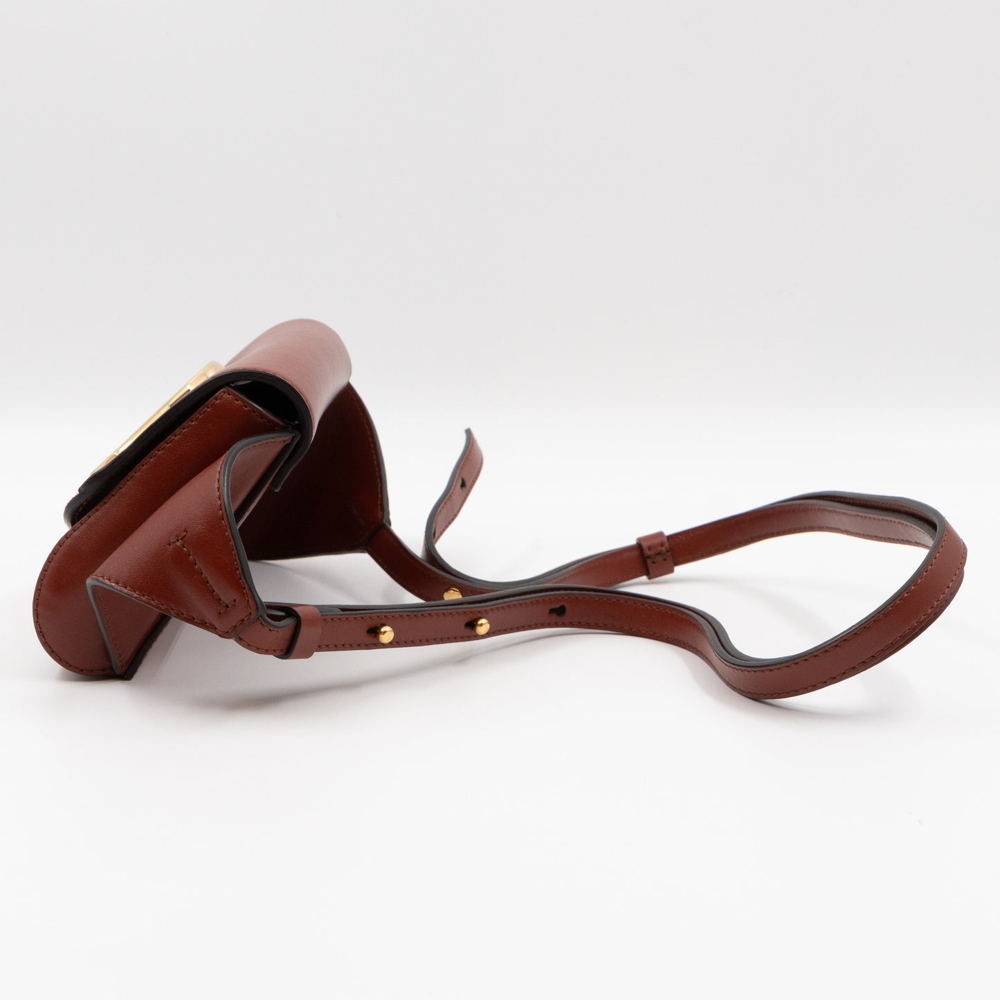 C Belt Bag Brown Leather