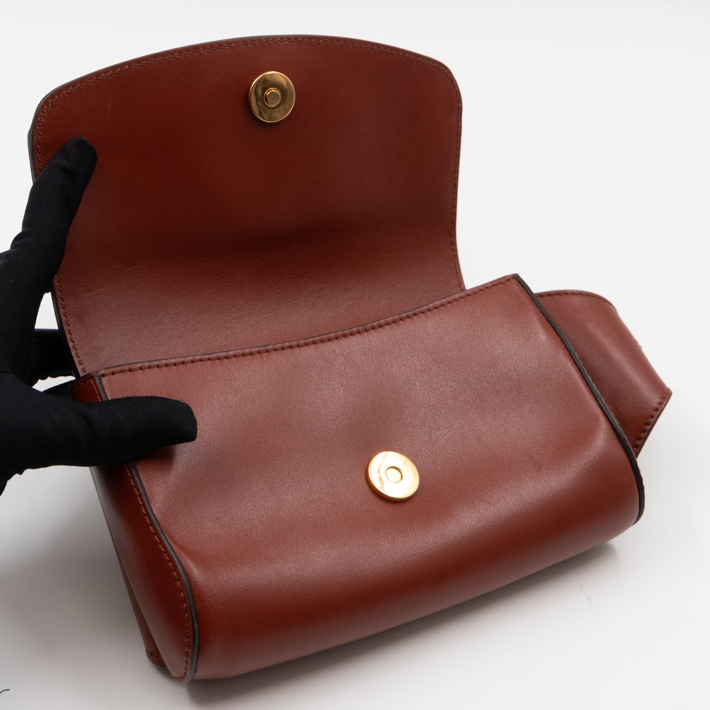 C Belt Bag Brown Leather