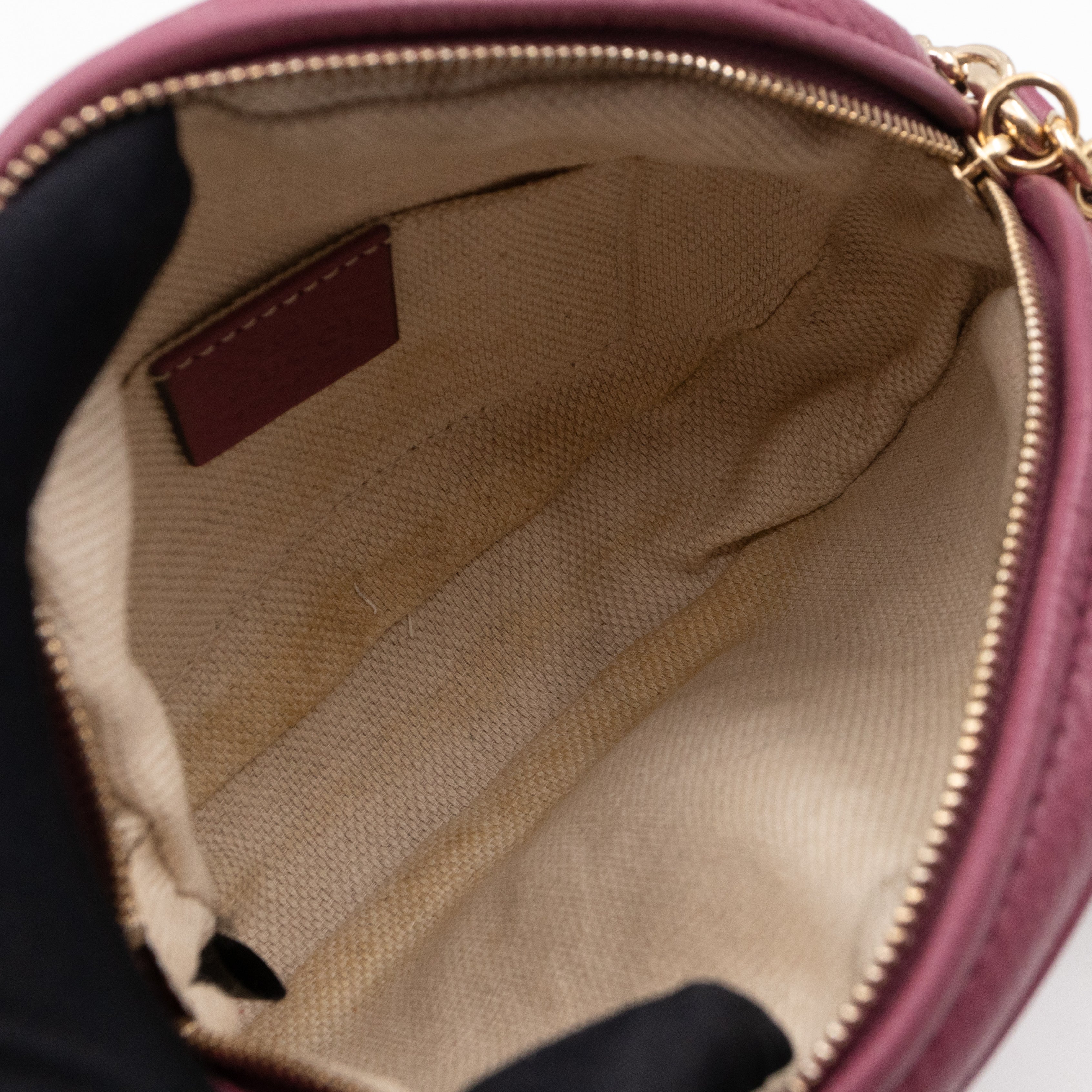 Mini Soho Chain Tassel Bag Purple Leather Gold