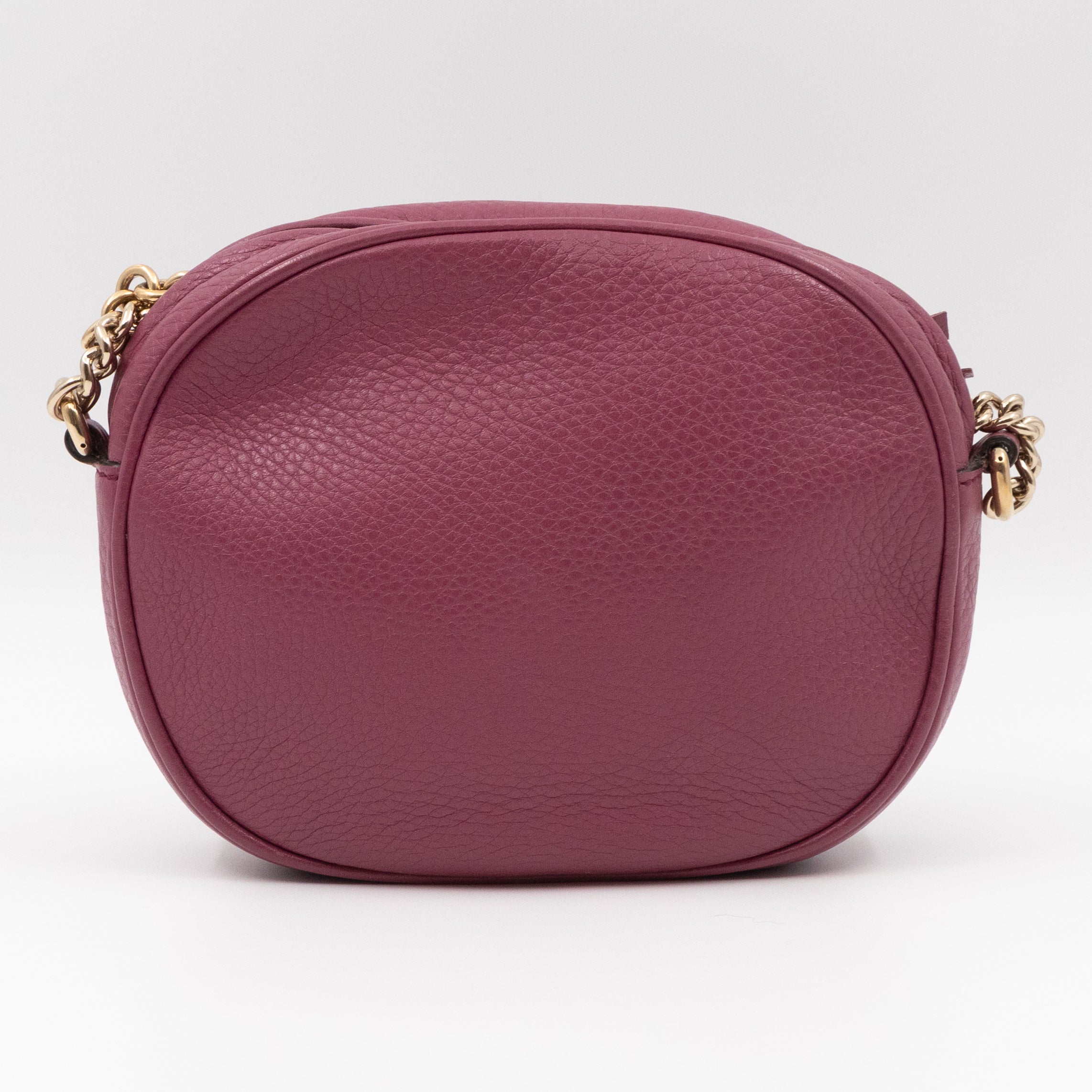 Mini Soho Chain Tassel Bag Purple Leather Gold