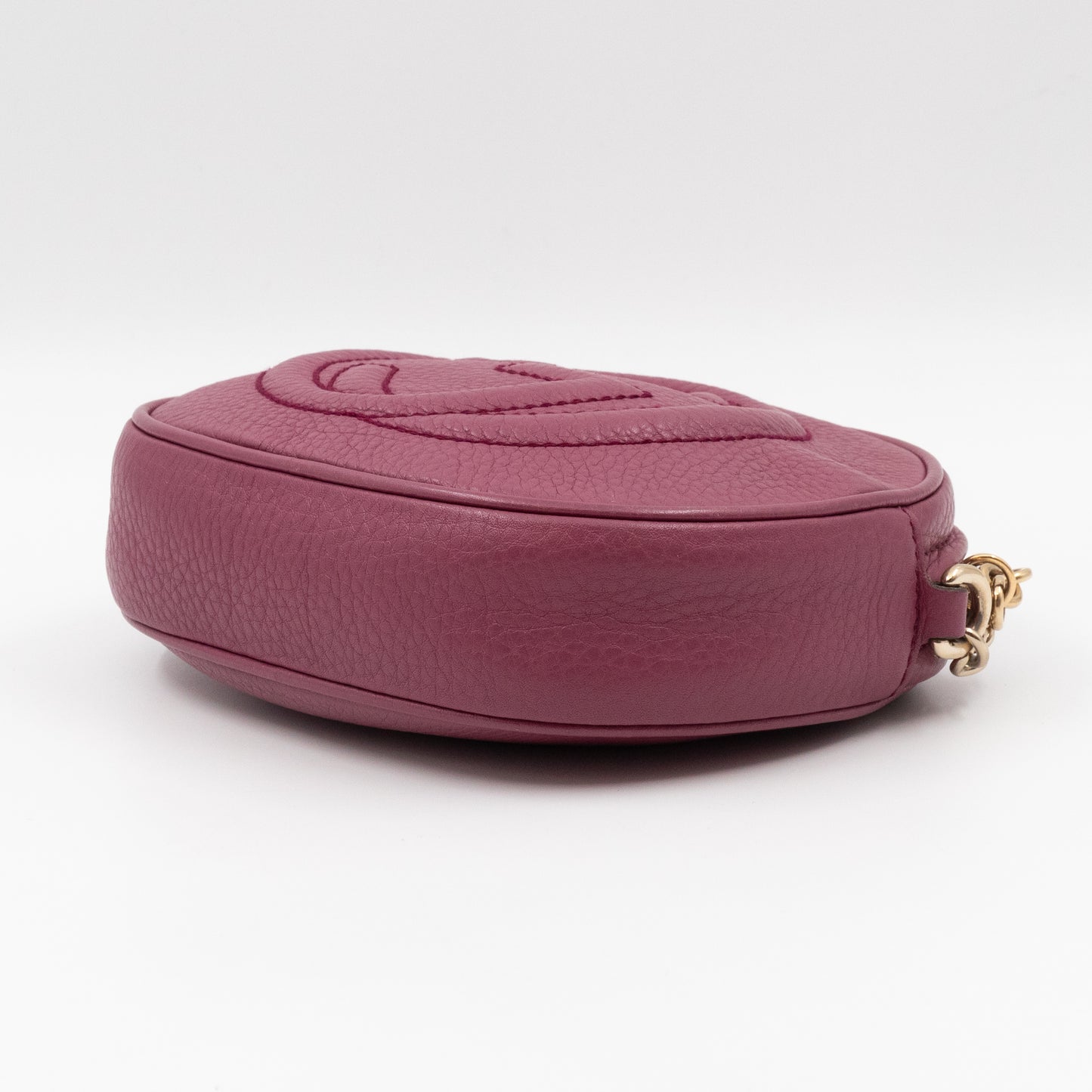 Mini Soho Chain Tassel Bag Purple Leather Gold