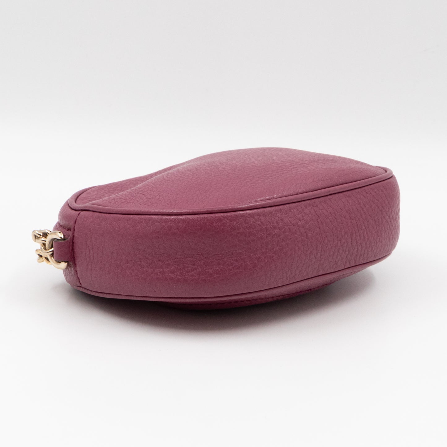 Mini Soho Chain Tassel Bag Purple Leather Gold