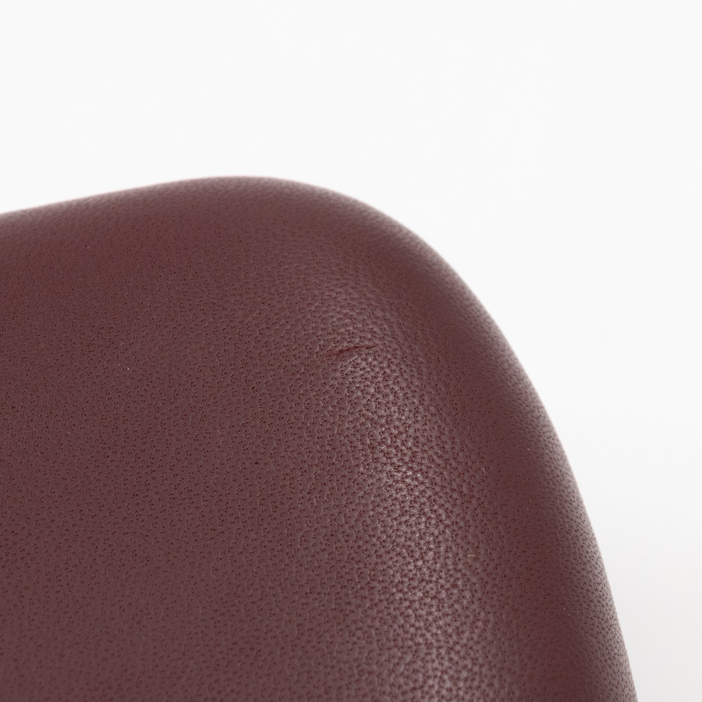 Skull Box Clutch Burgundy Leather Gold