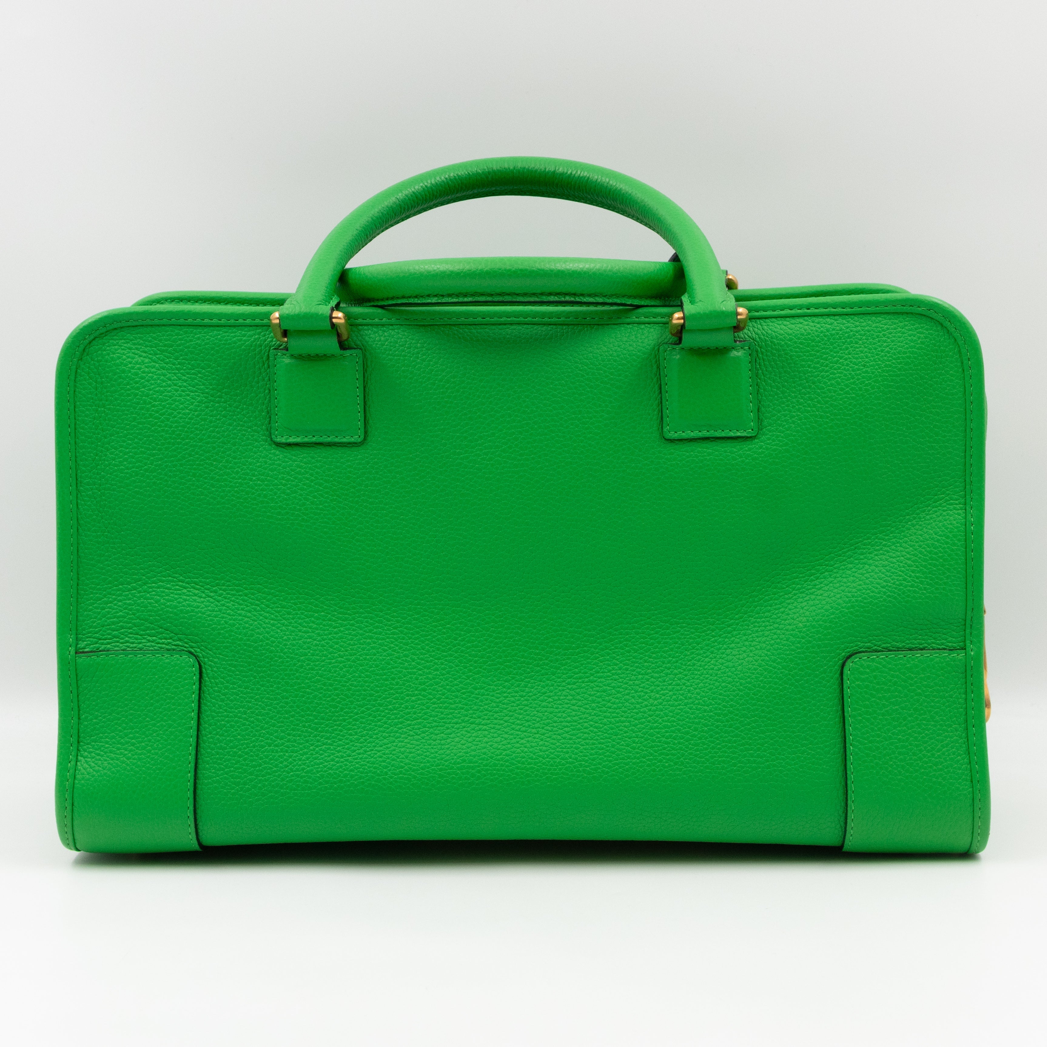 Acid Amazona 36 Handbag Green Leather