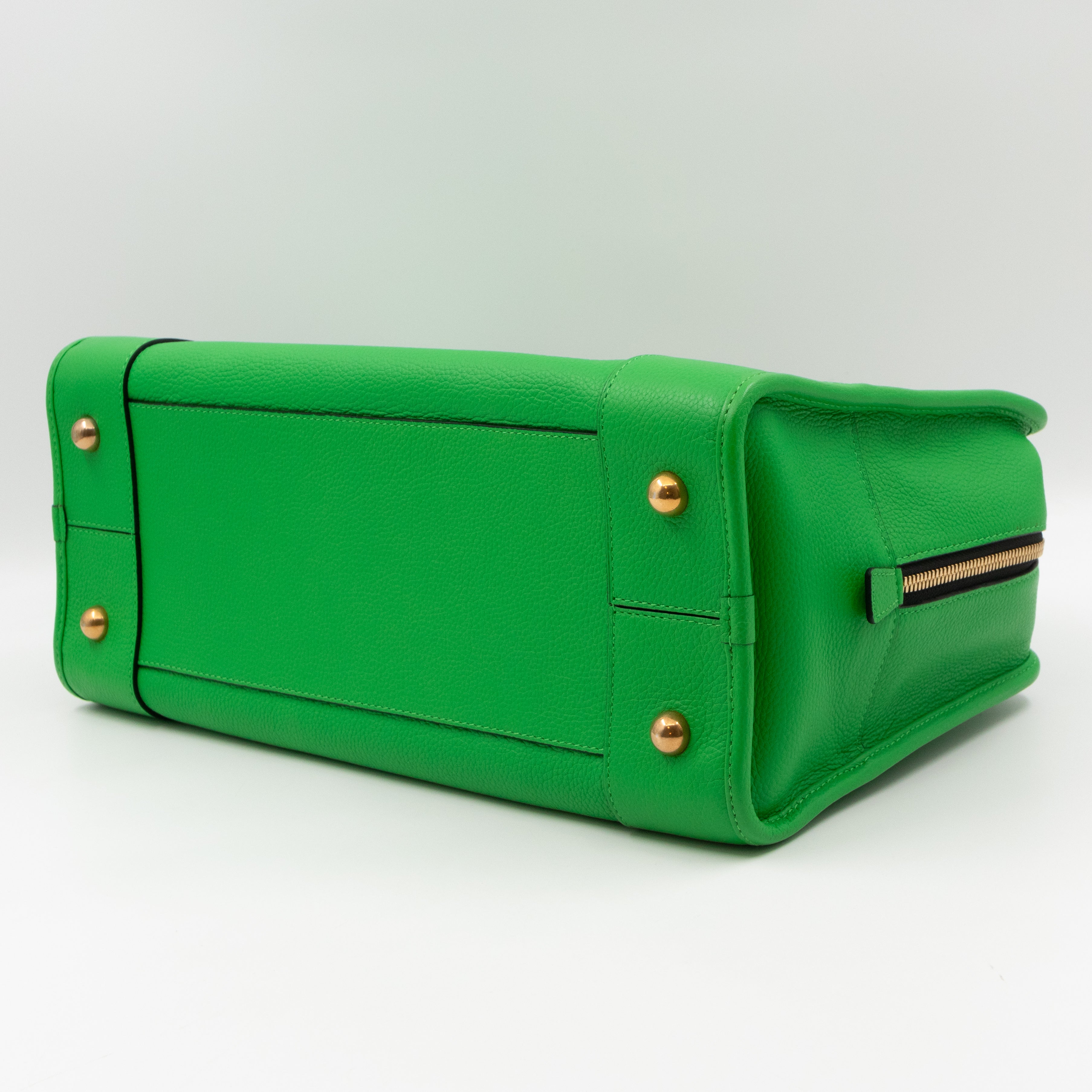 Acid Amazona 36 Handbag Green Leather