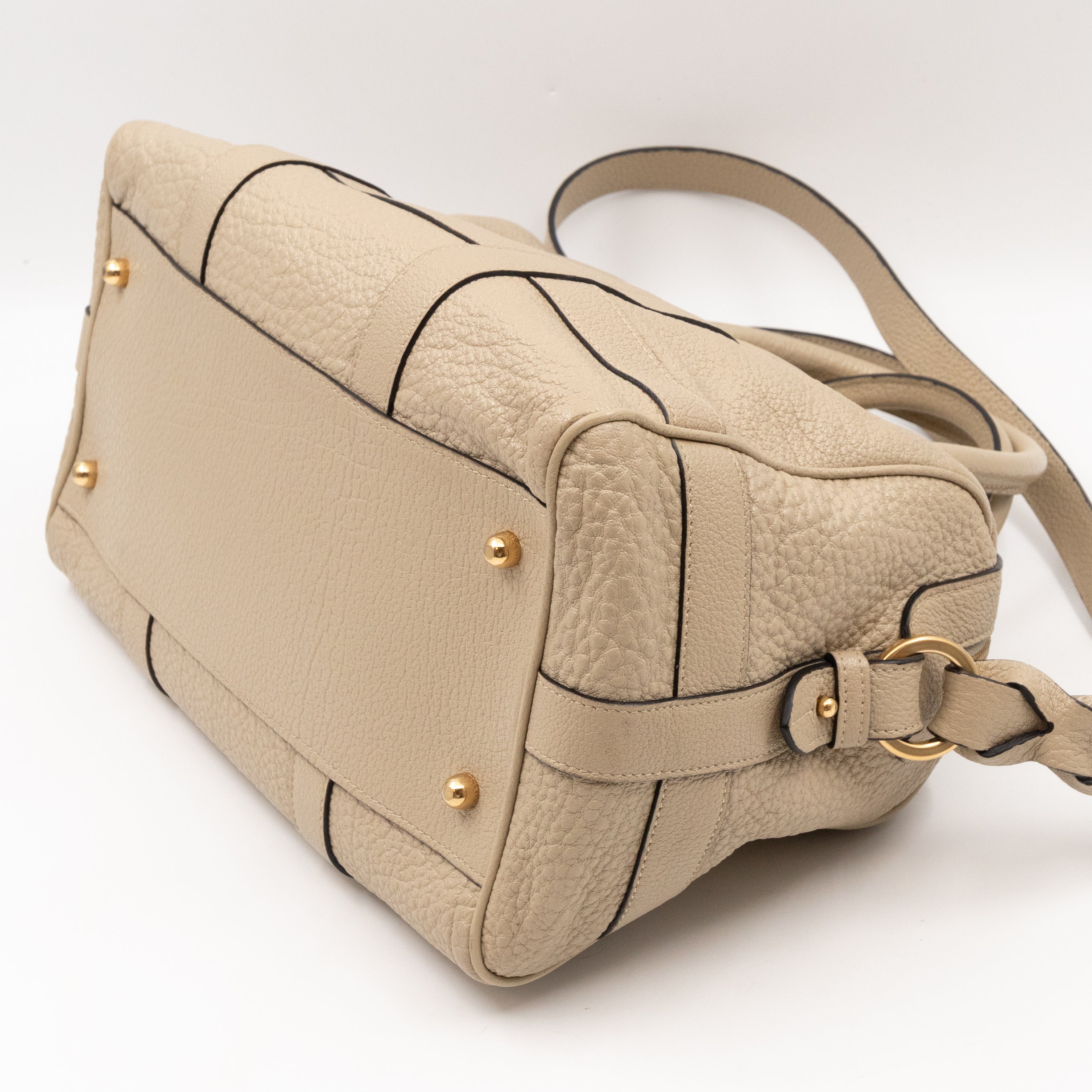 Paseo 30 Boston Bag Beige Leather