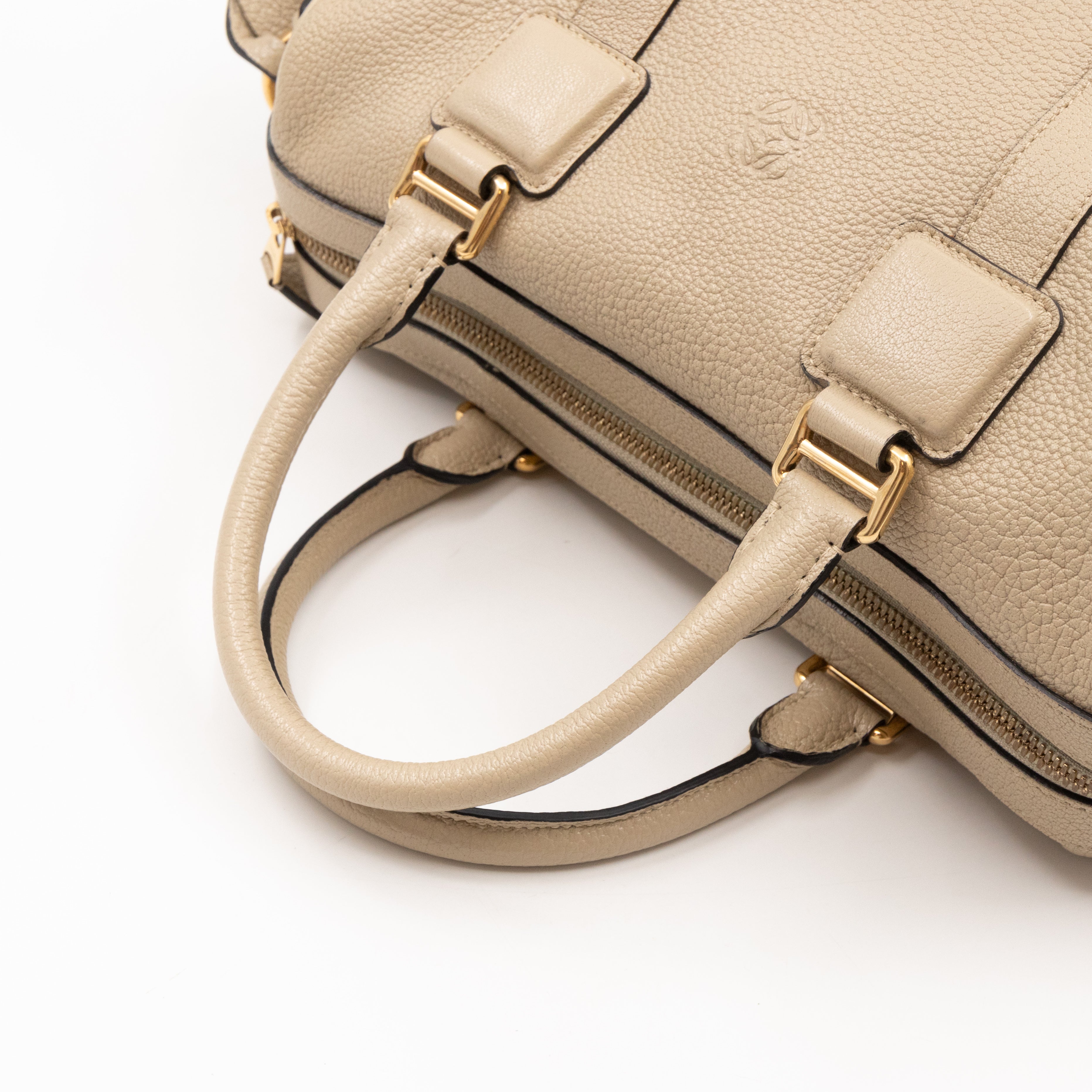 Paseo 30 Boston Bag Beige Leather