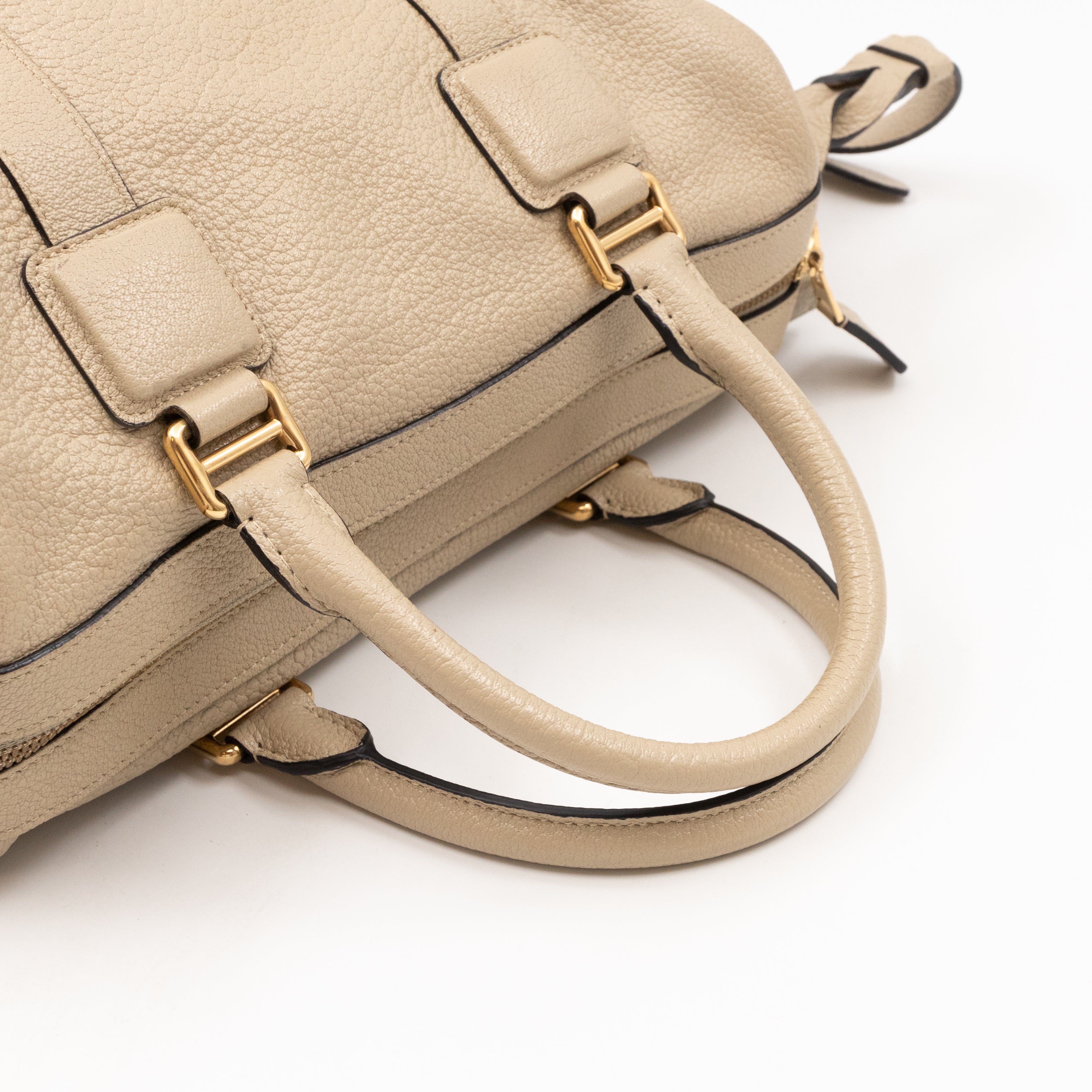 Paseo 30 Boston Bag Beige Leather