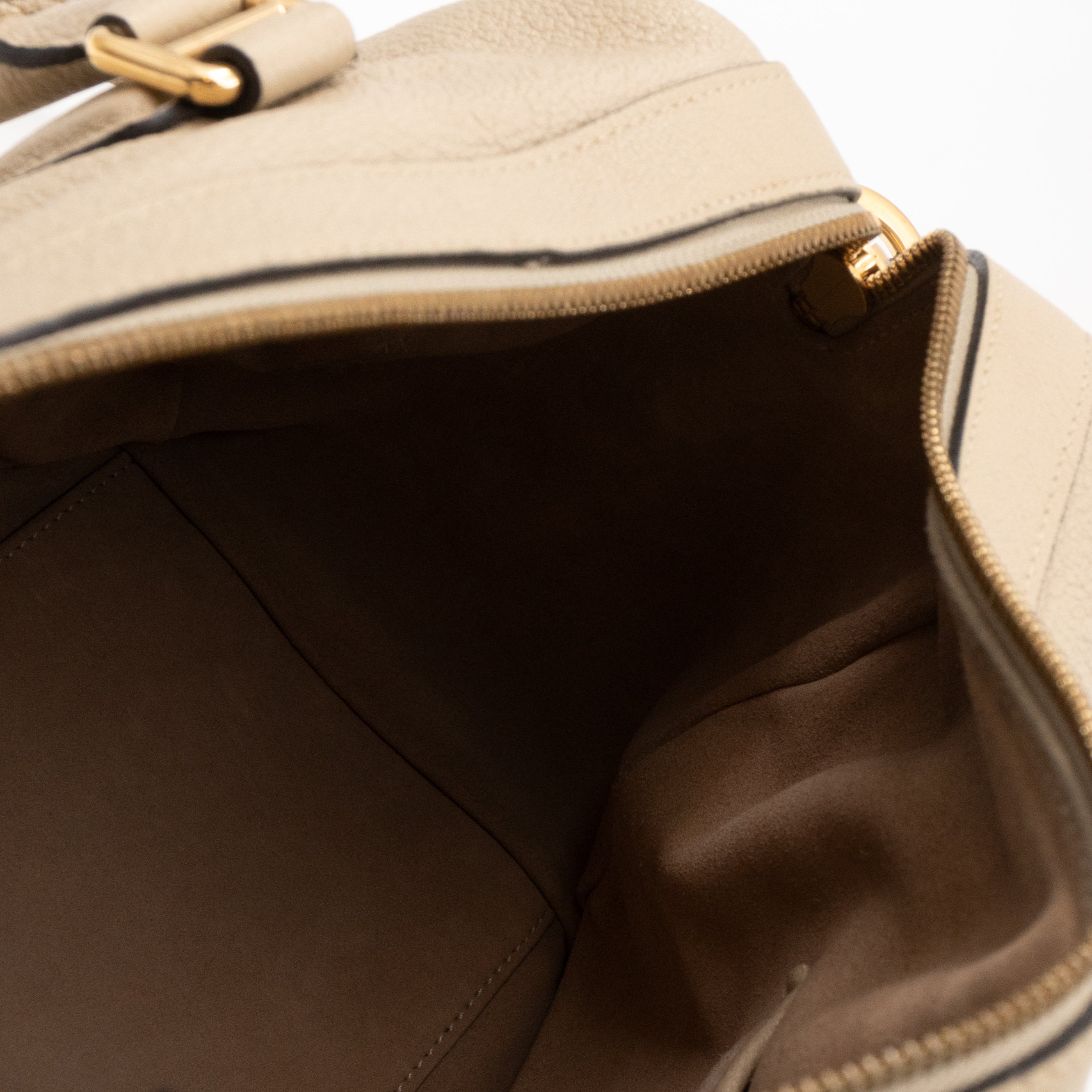 Paseo 30 Boston Bag Beige Leather