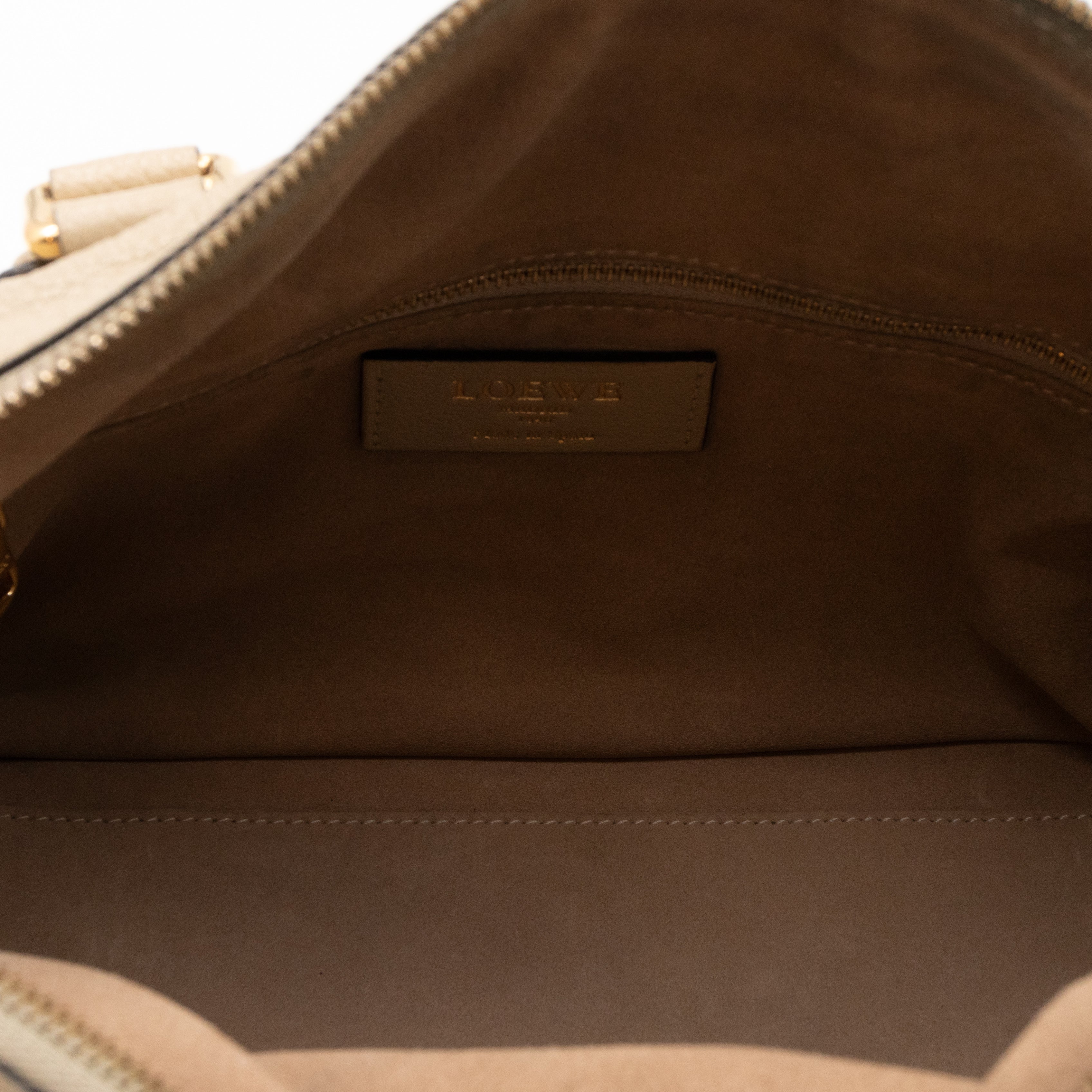Paseo 30 Boston Bag Beige Leather