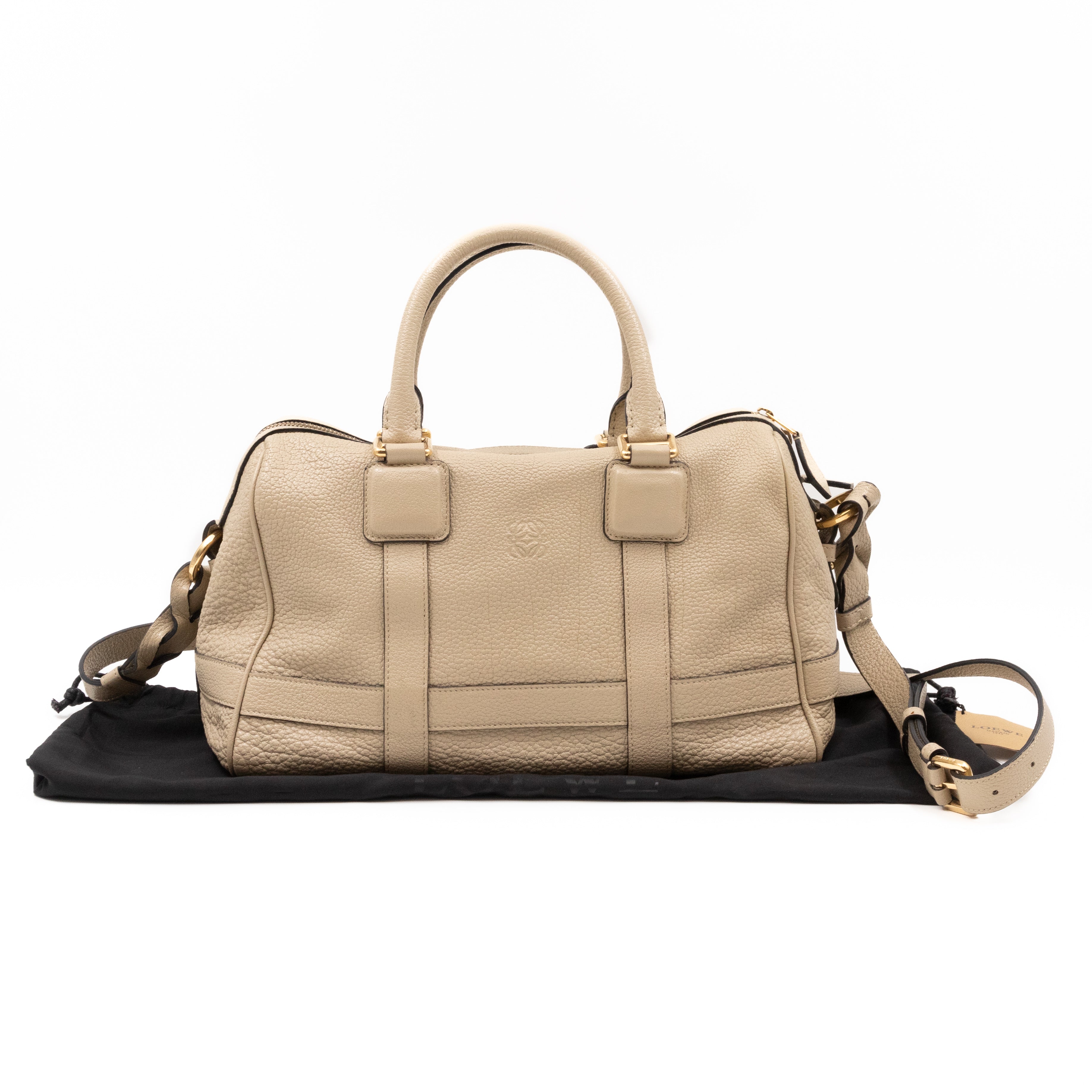 Paseo 30 Boston Bag Beige Leather
