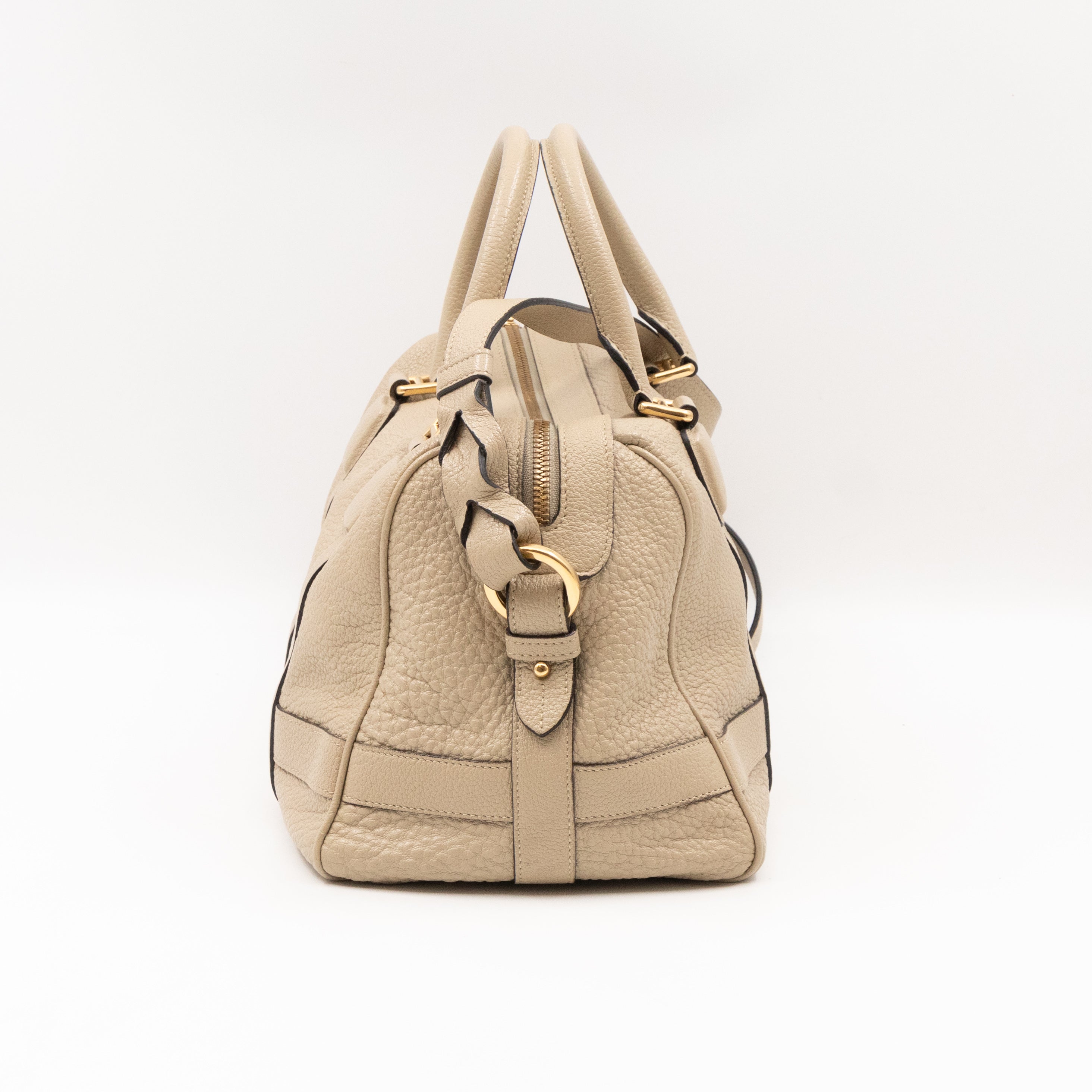Paseo 30 Boston Bag Beige Leather