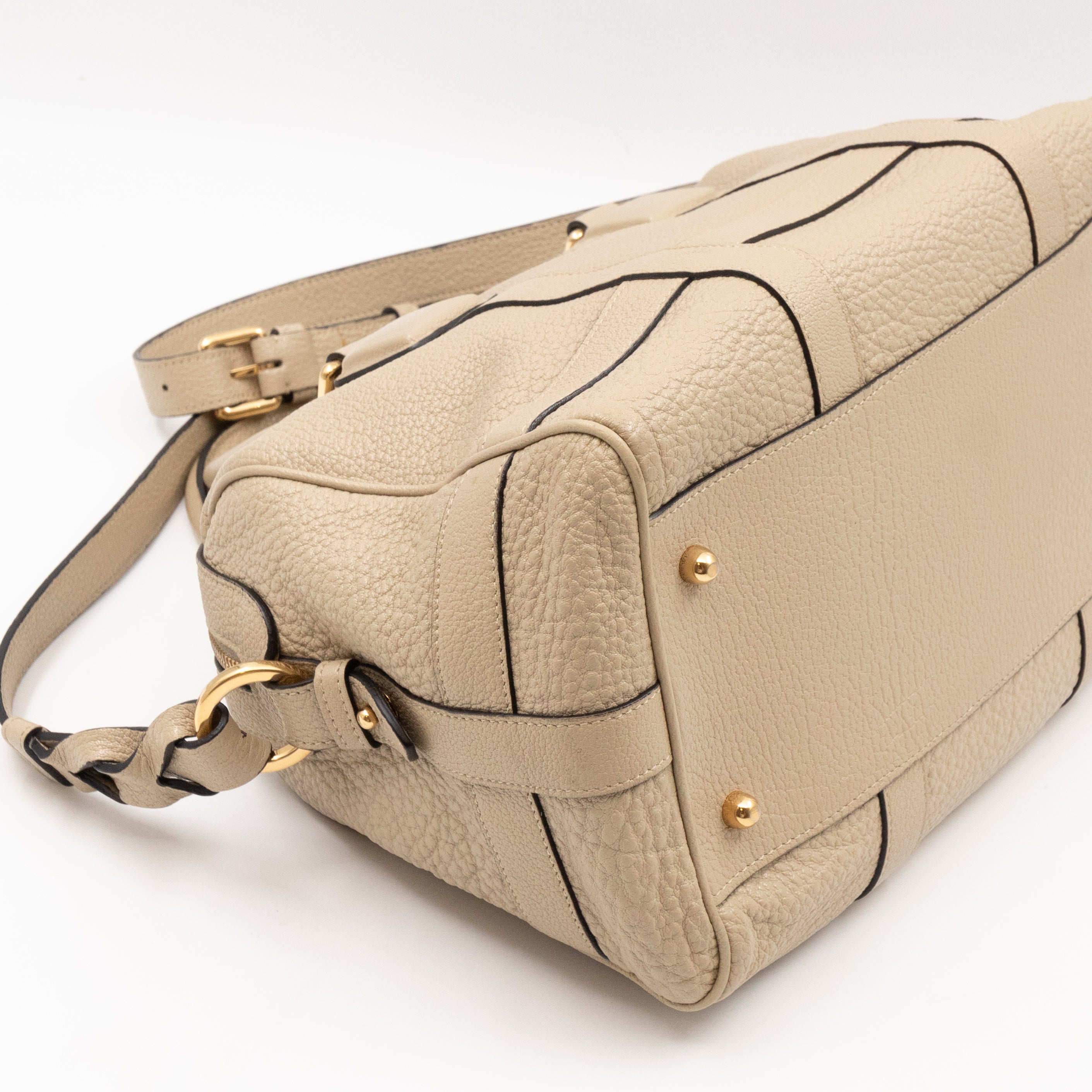 Paseo 30 Boston Bag Beige Leather