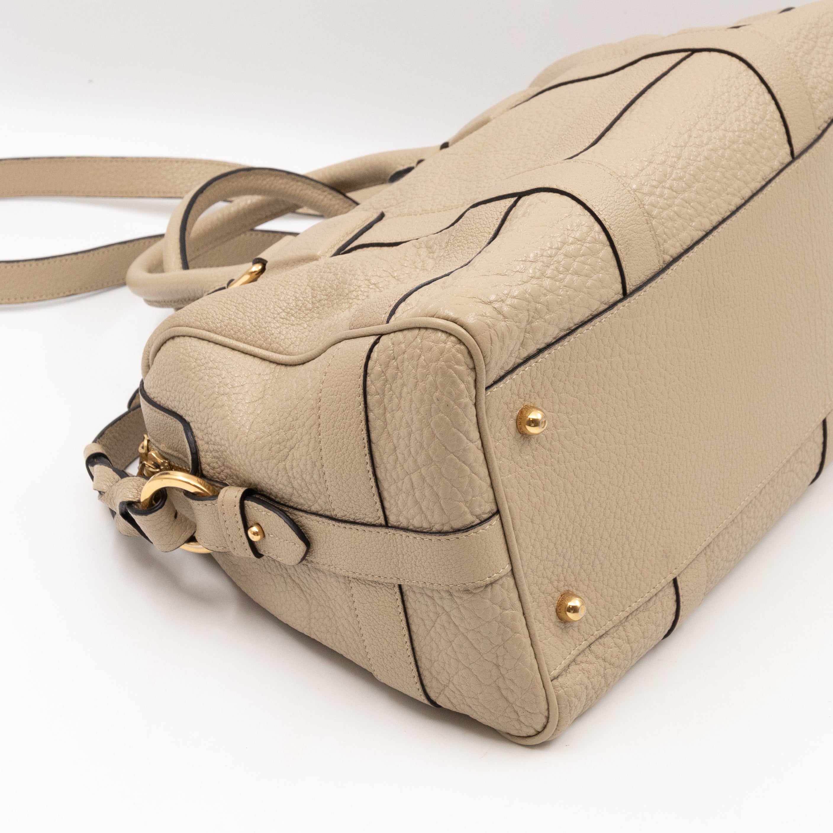 Paseo 30 Boston Bag Beige Leather