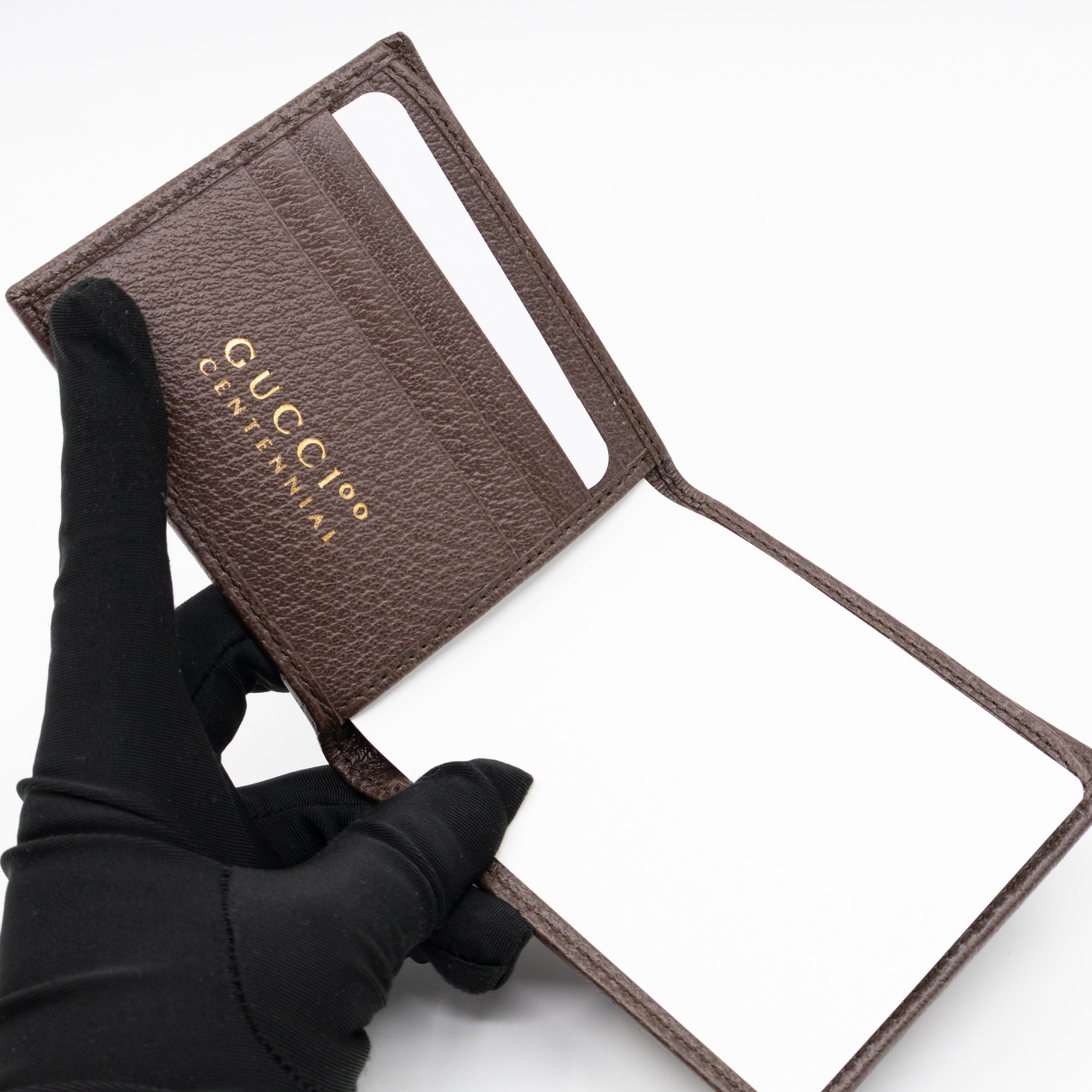 Gucci 100 Bi-Fold Wallet Brown Leather