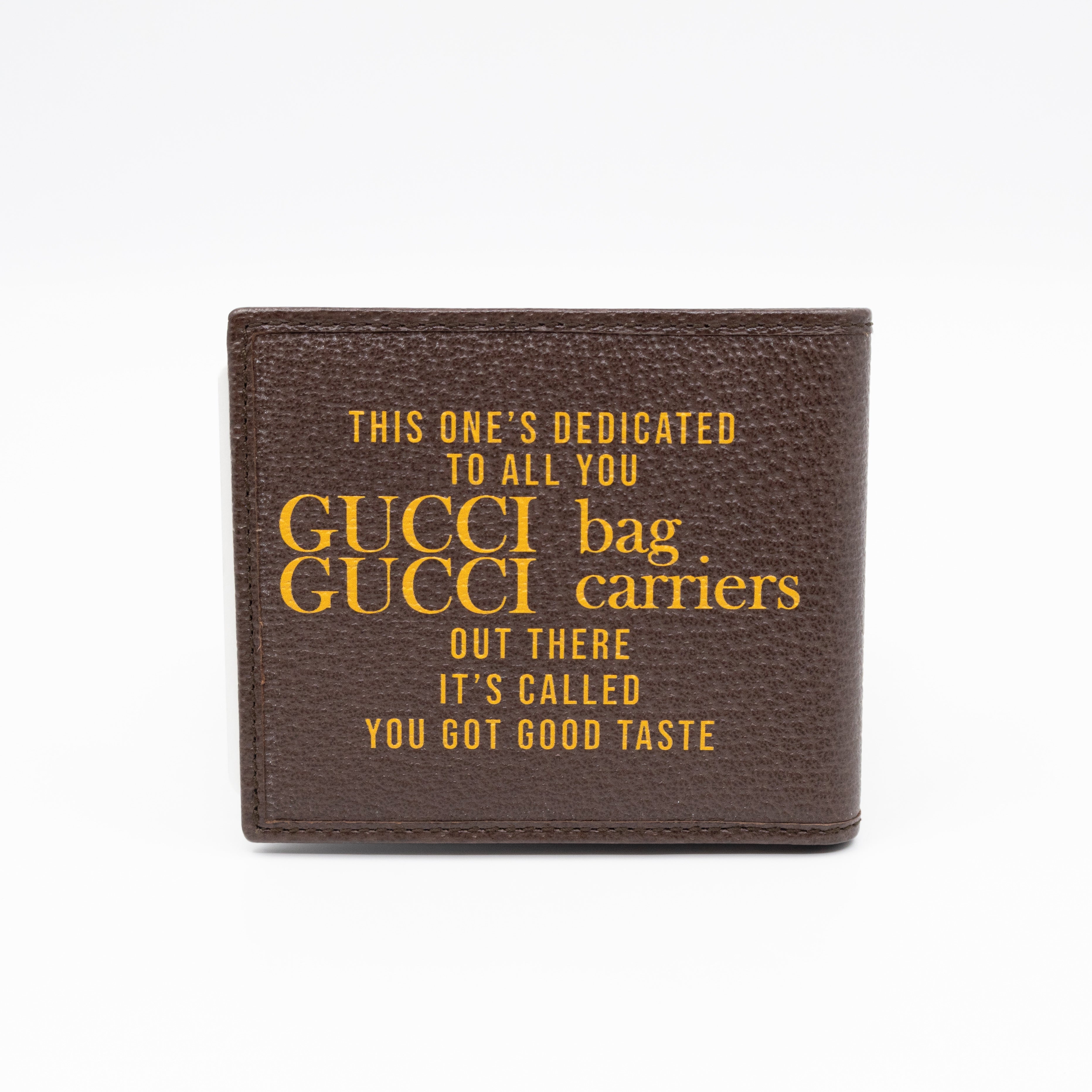 Gucci 100 Bi-Fold Wallet Brown Leather