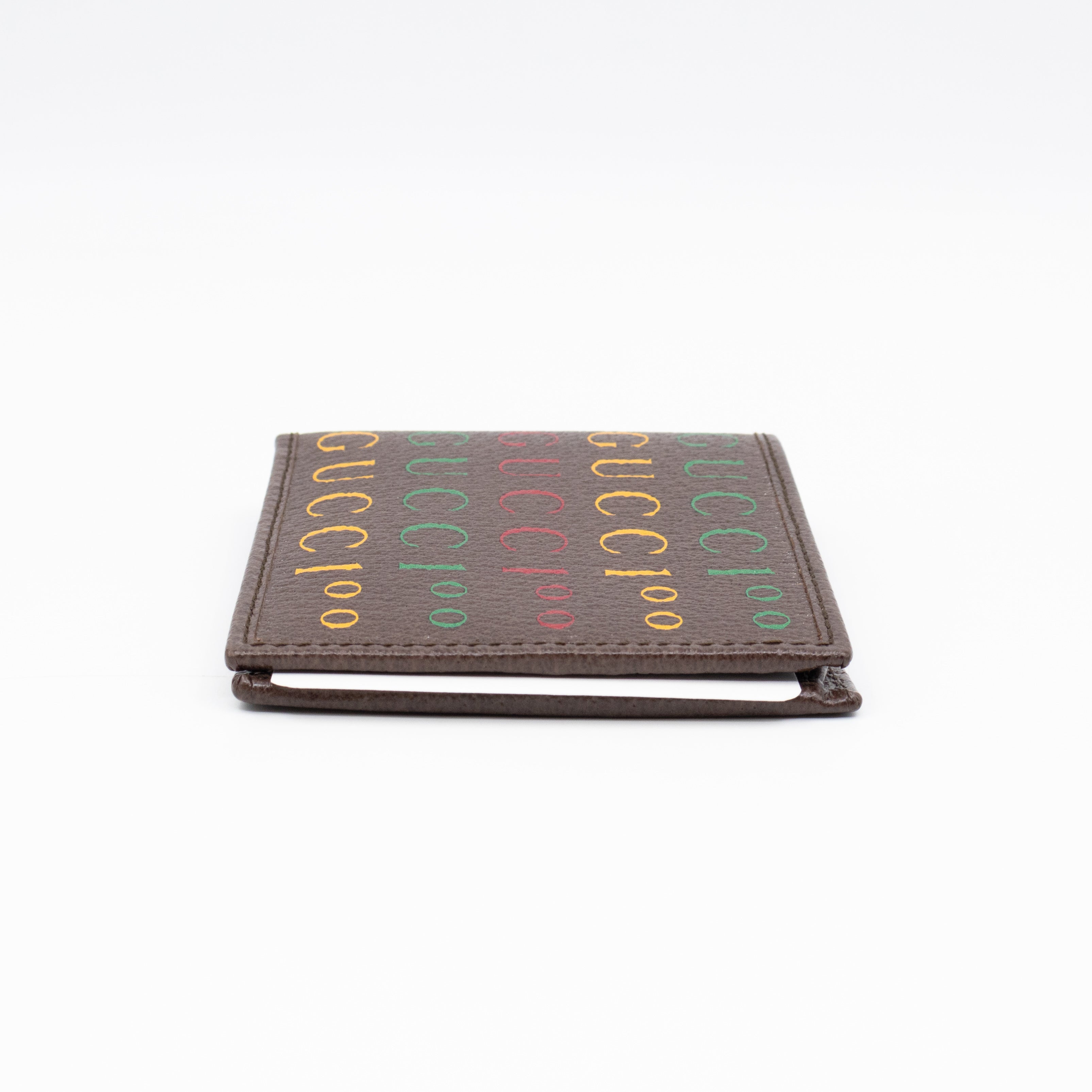 Gucci 100 Bi-Fold Wallet Brown Leather