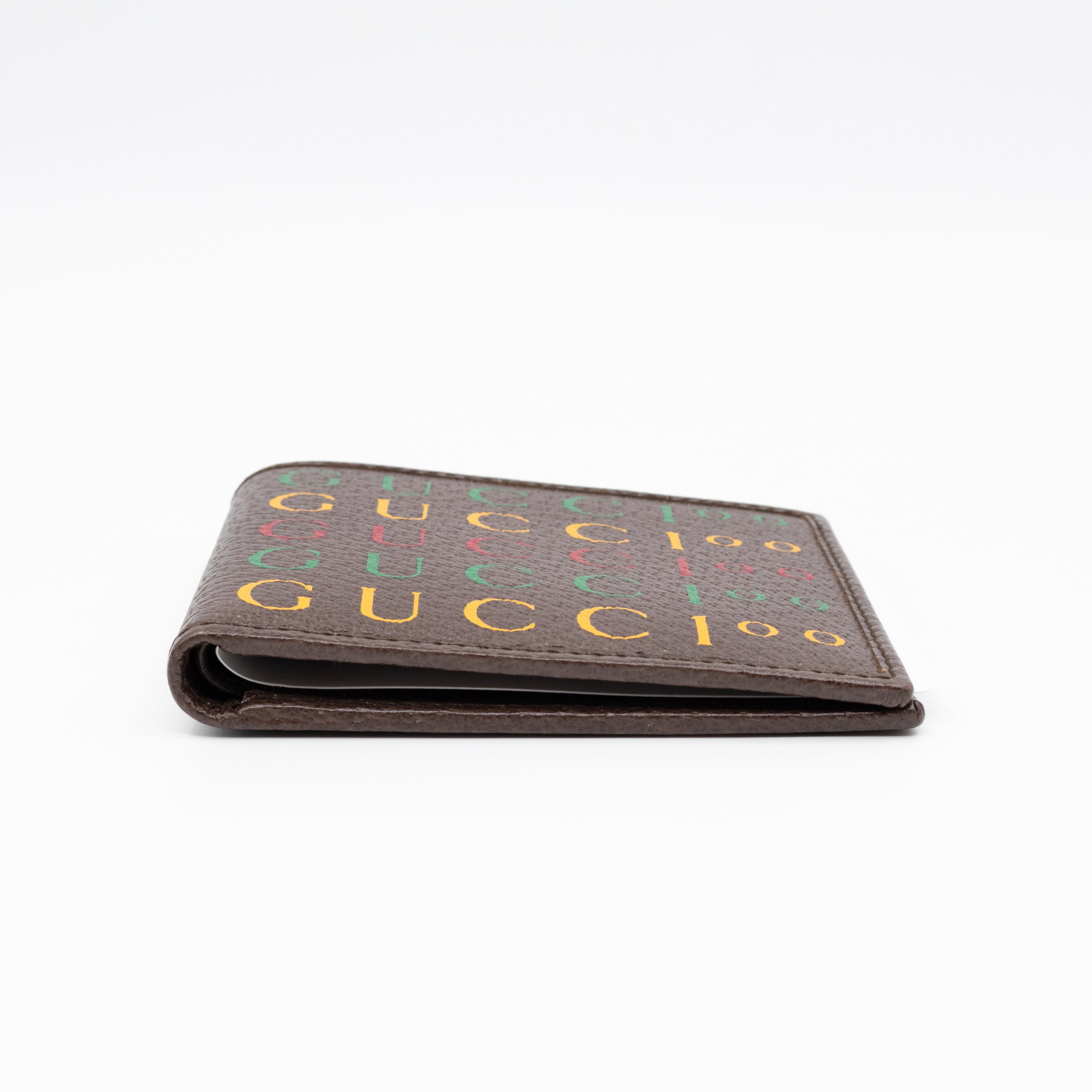 Gucci 100 Bi-Fold Wallet Brown Leather