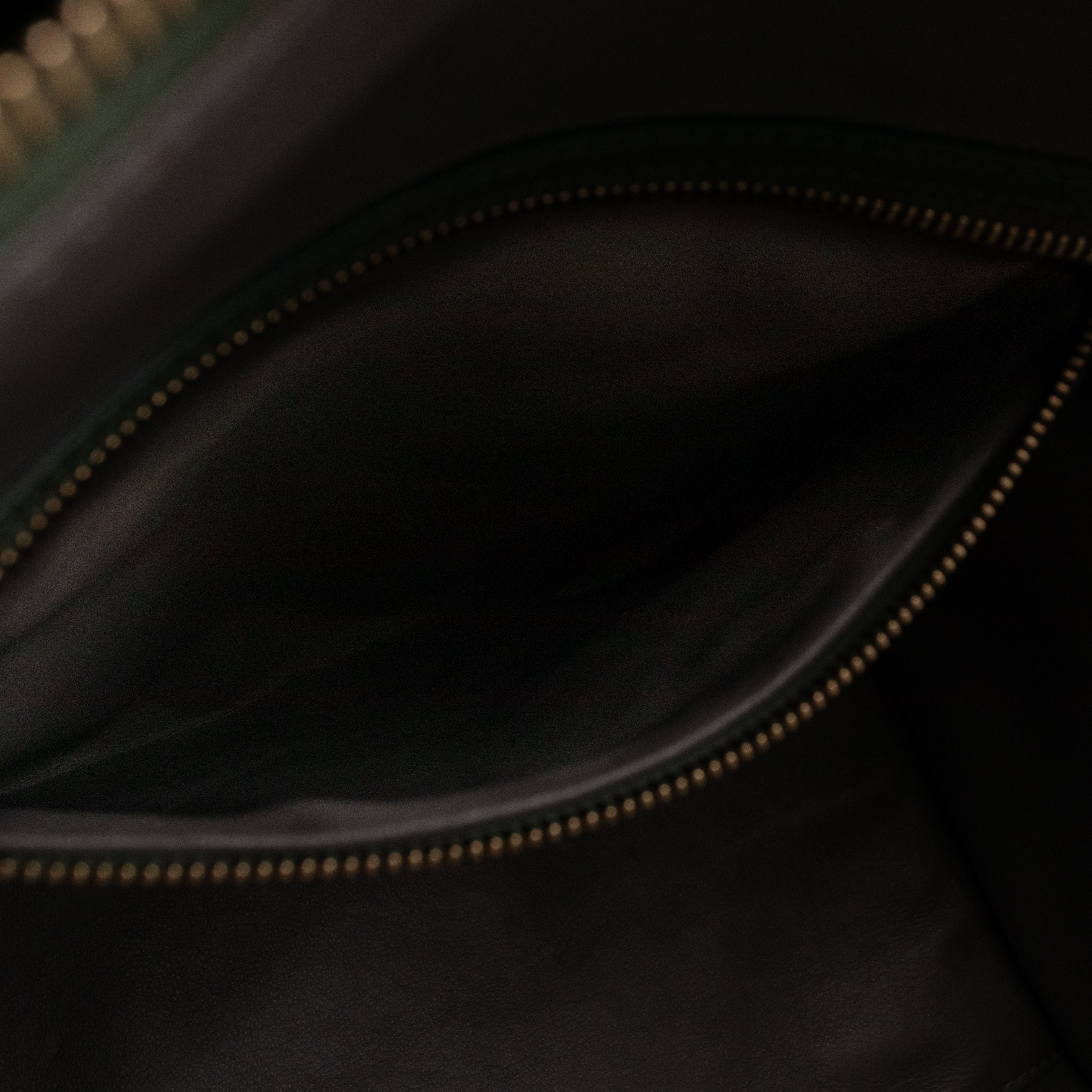 Mini Luggage Green Suede Leather