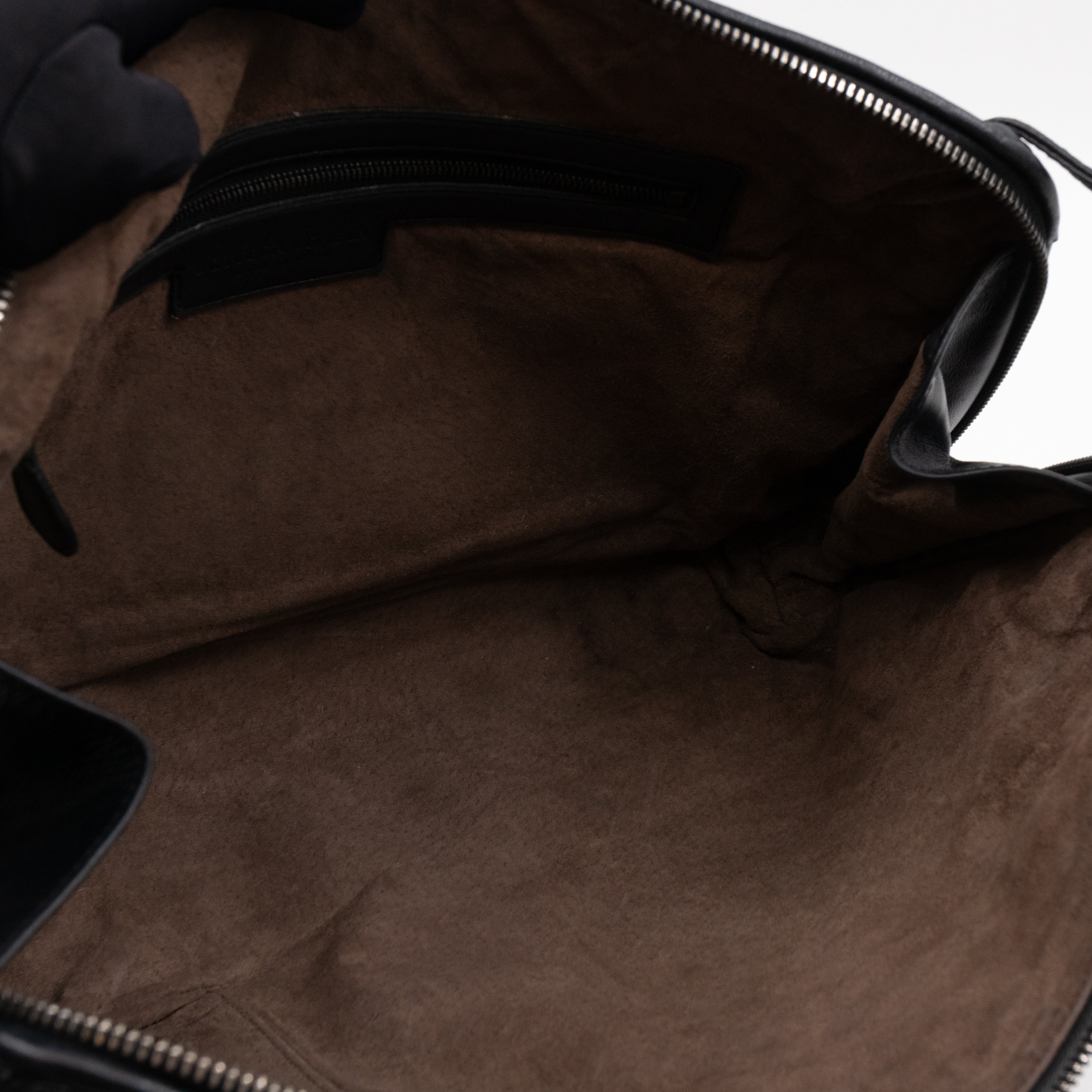 Large Nodini Messenger Intrecciato Black