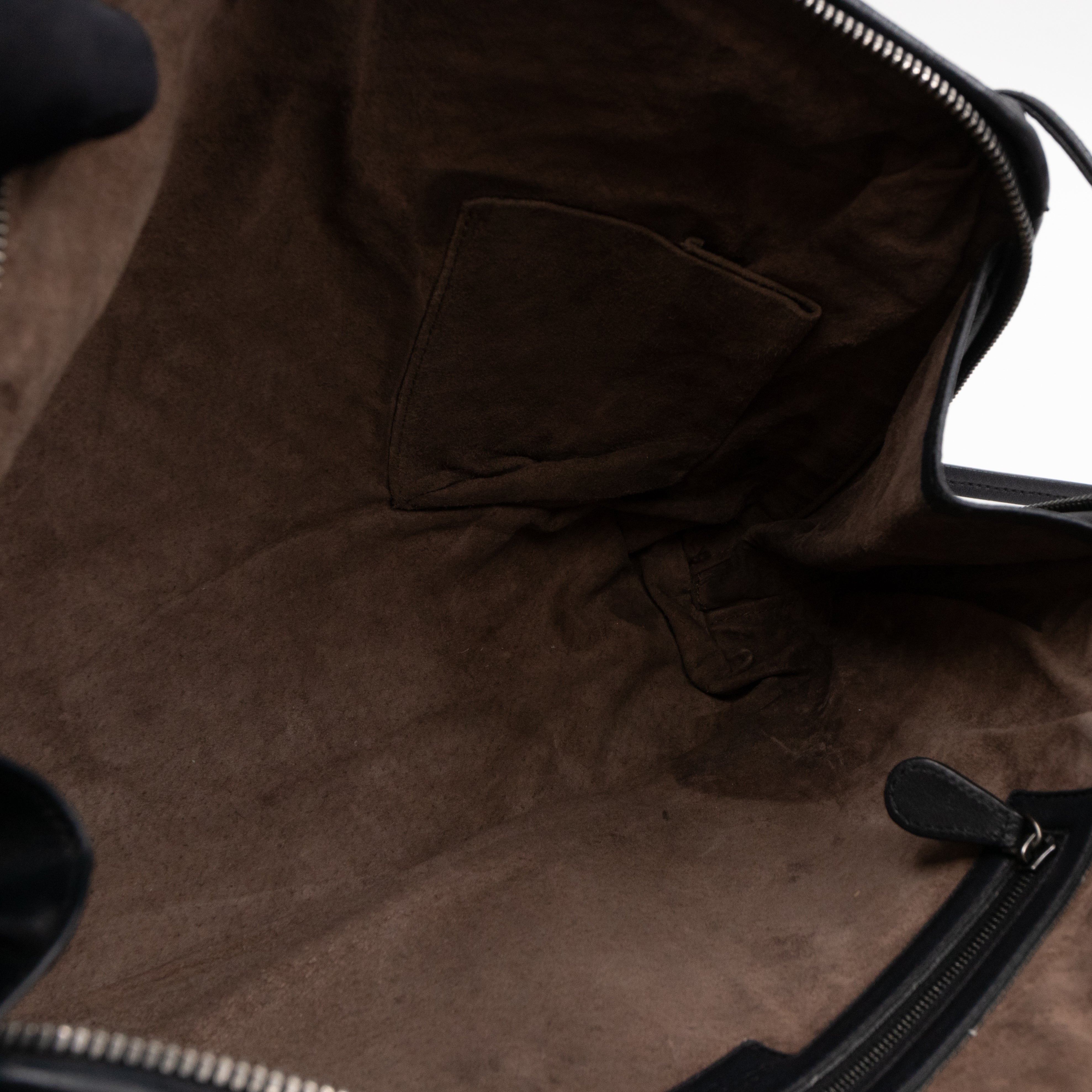 Large Nodini Messenger Intrecciato Black