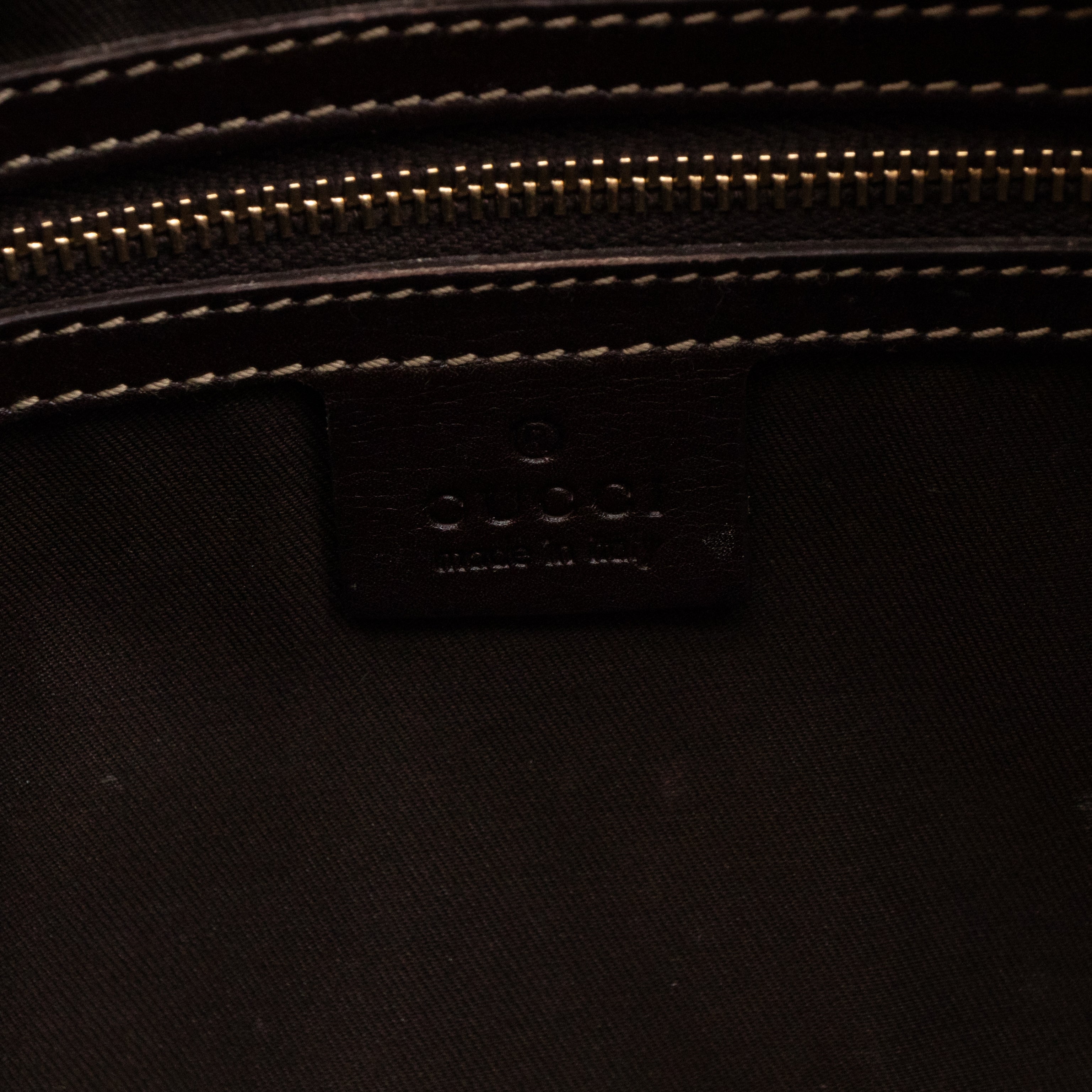 Britt Web Boston Bag Brown Leather