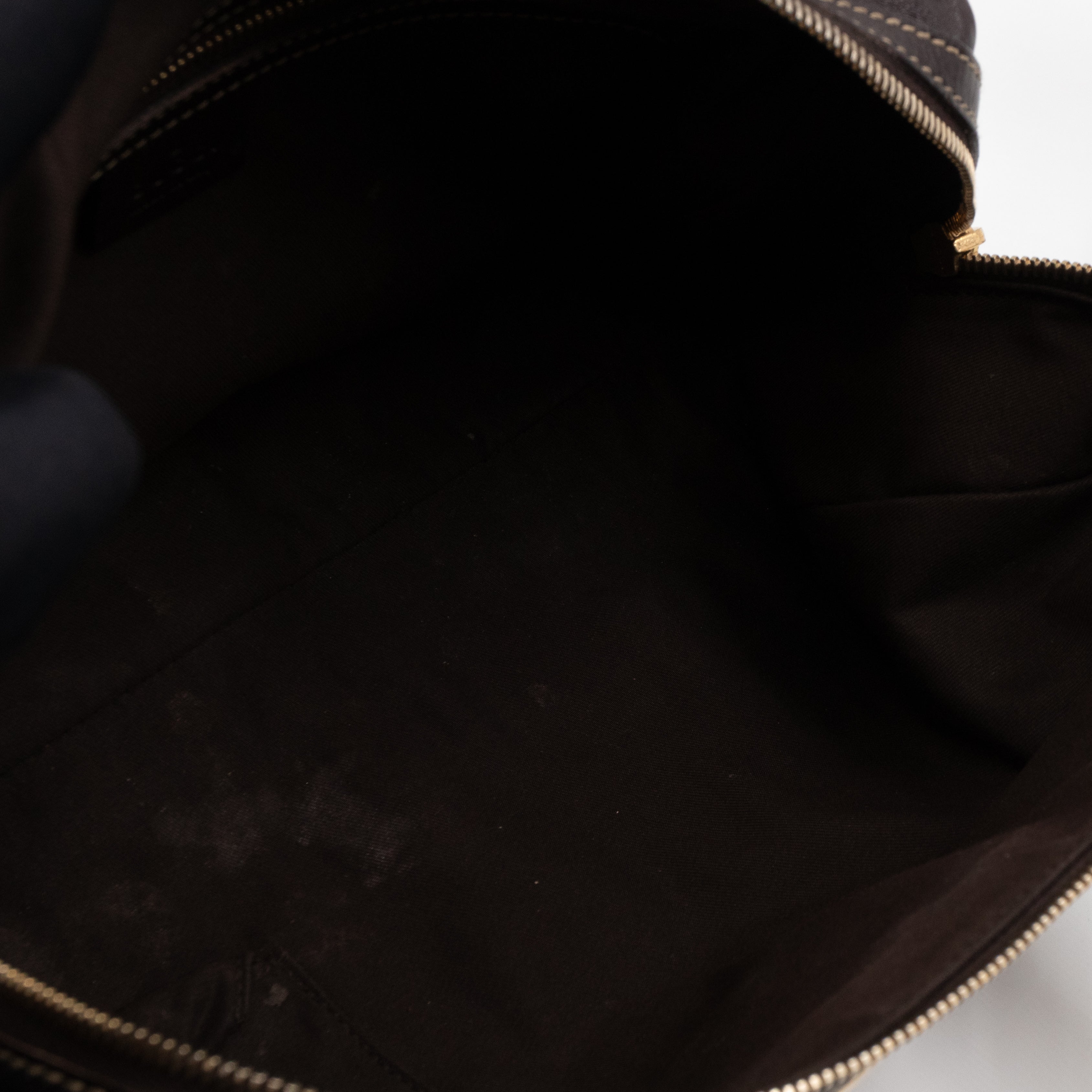 Britt Web Boston Bag Brown Leather