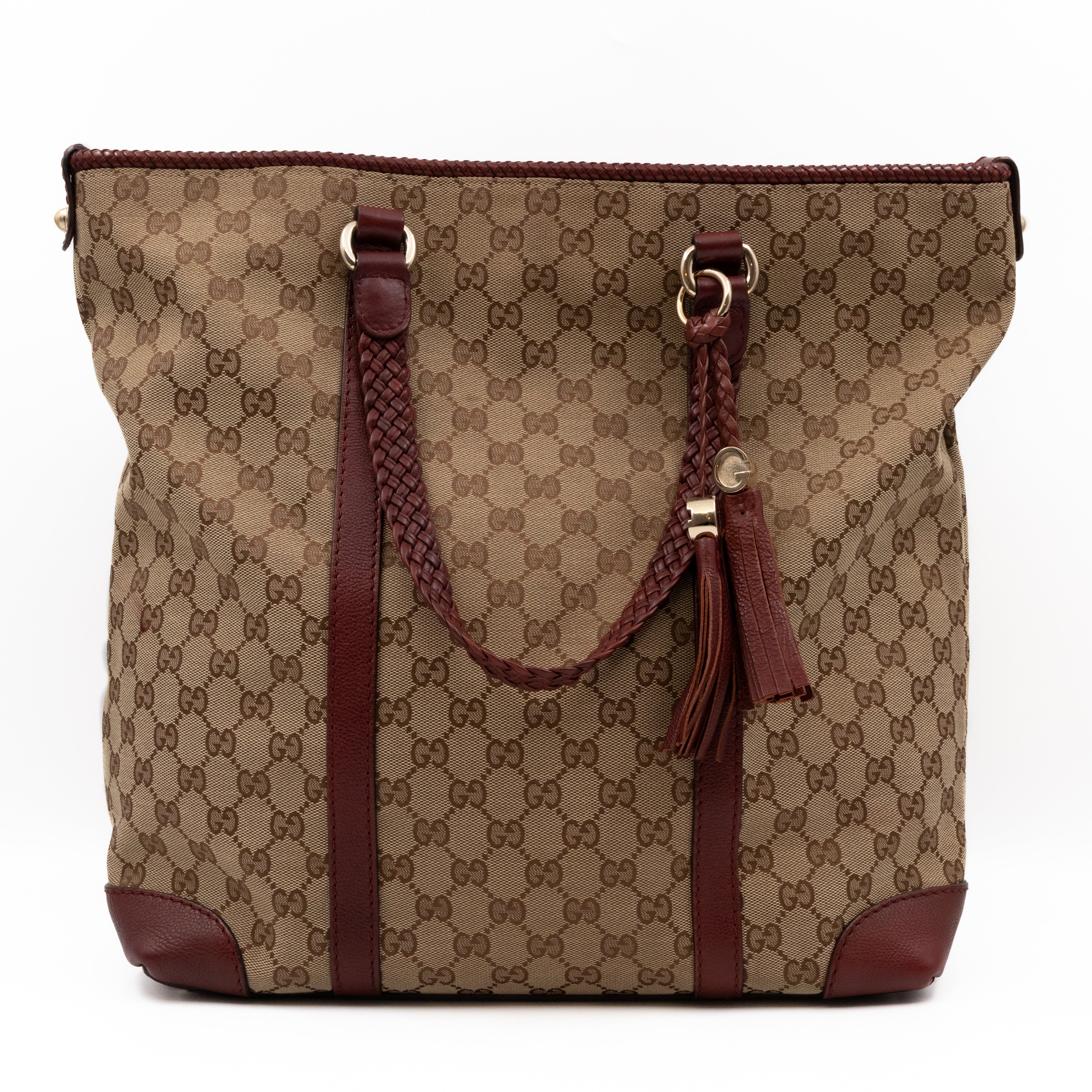 Marrakech Large Tote Bag GG Canvas Burgundy