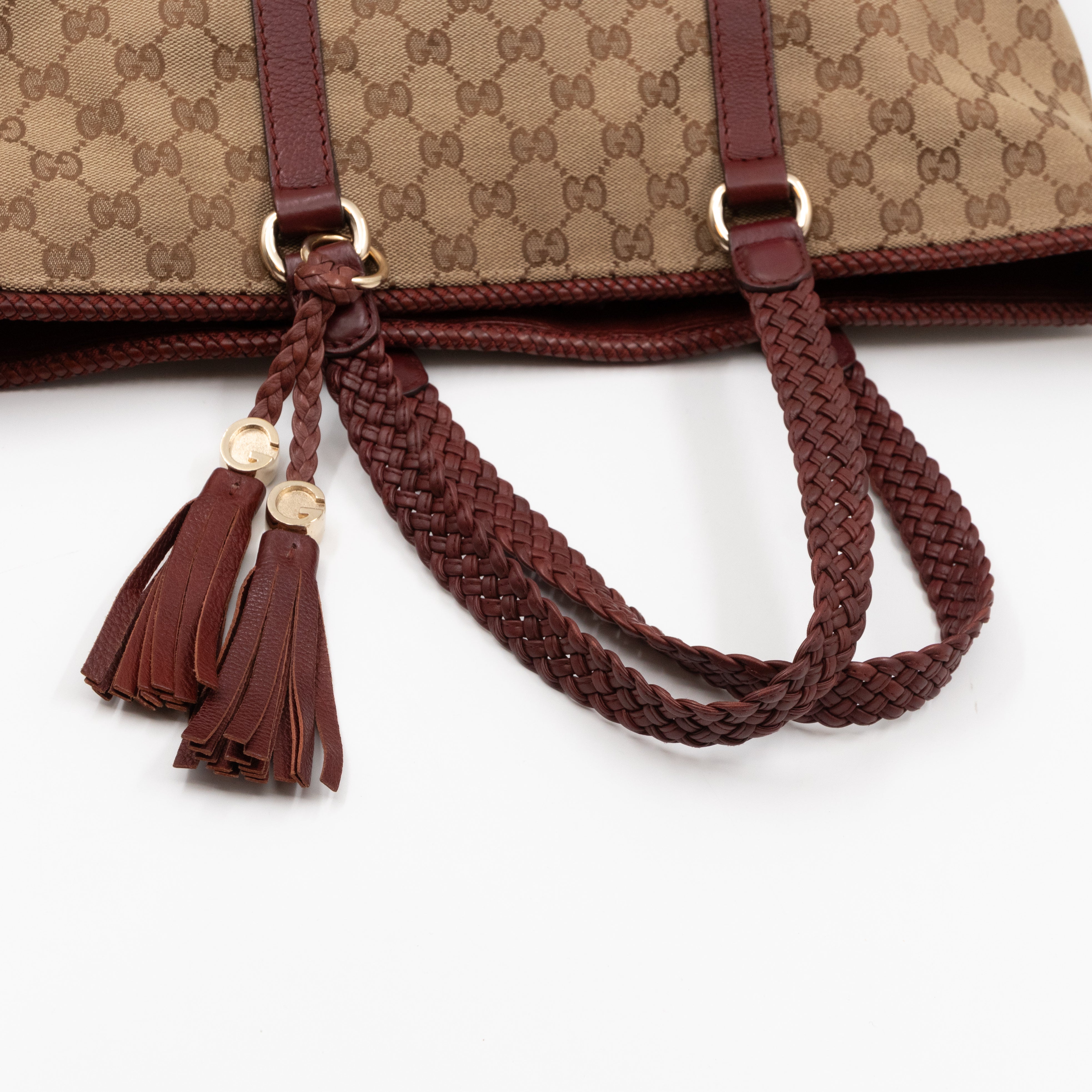 Marrakech Large Tote Bag GG Canvas Burgundy