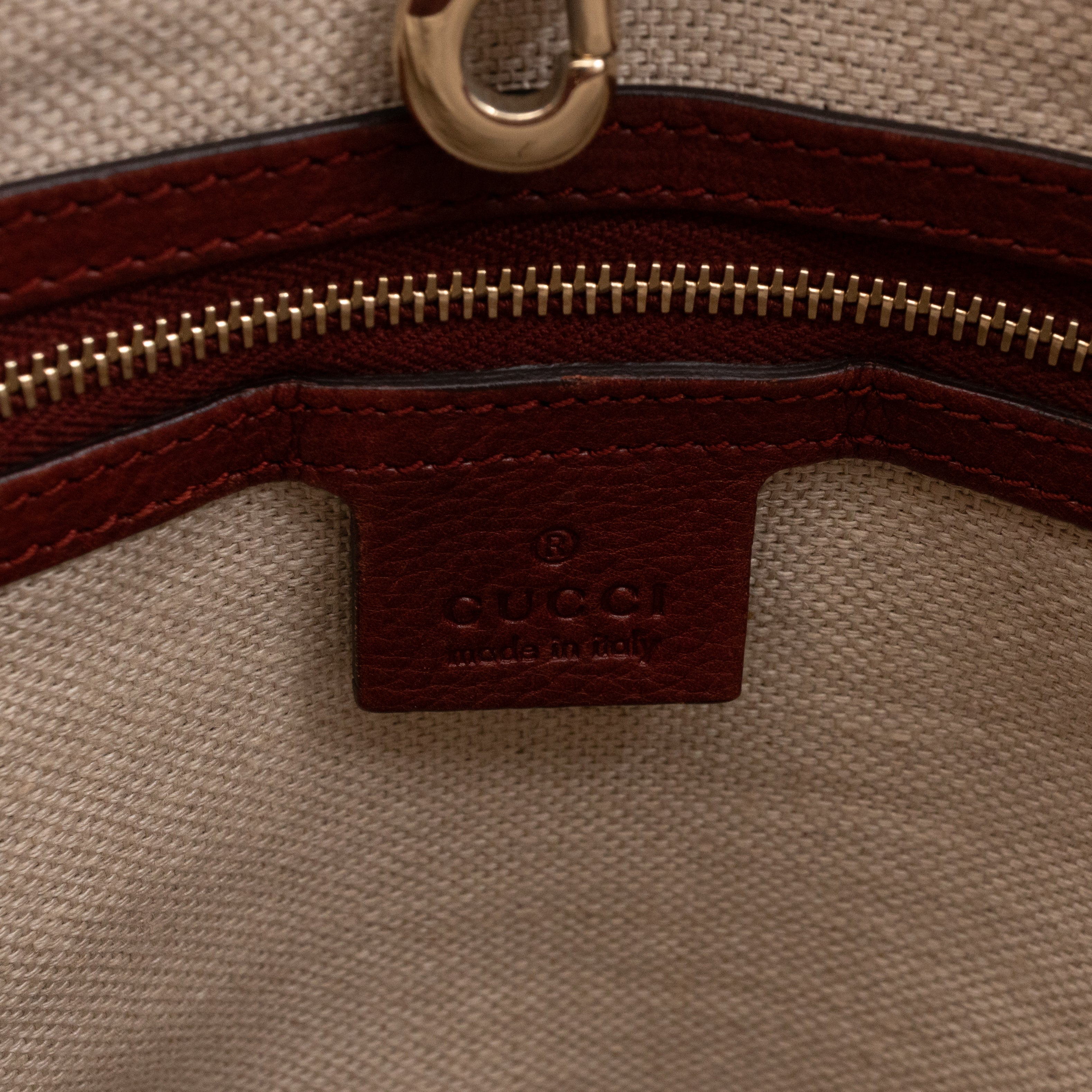 Marrakech Large Tote Bag GG Canvas Burgundy