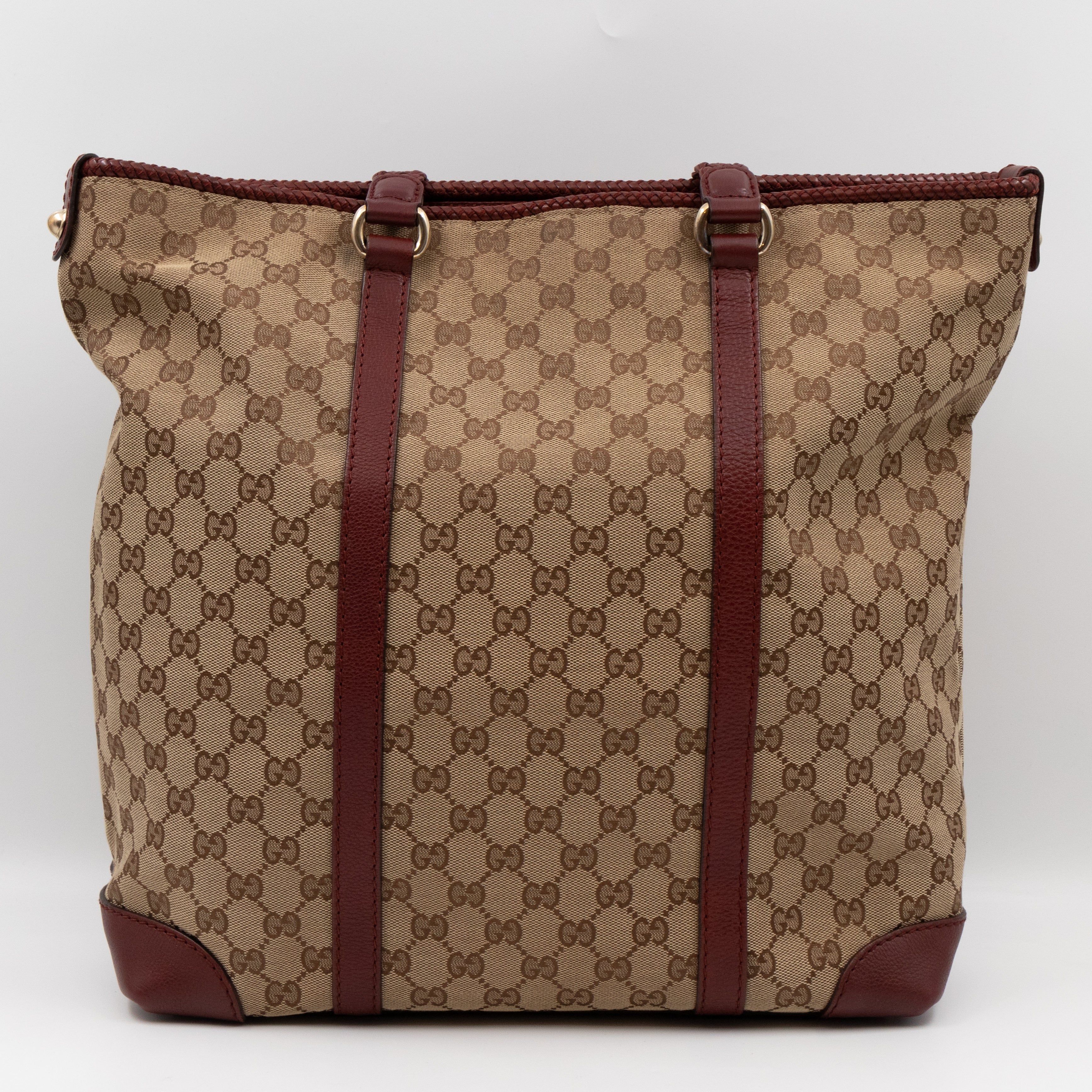 Marrakech Large Tote Bag GG Canvas Burgundy