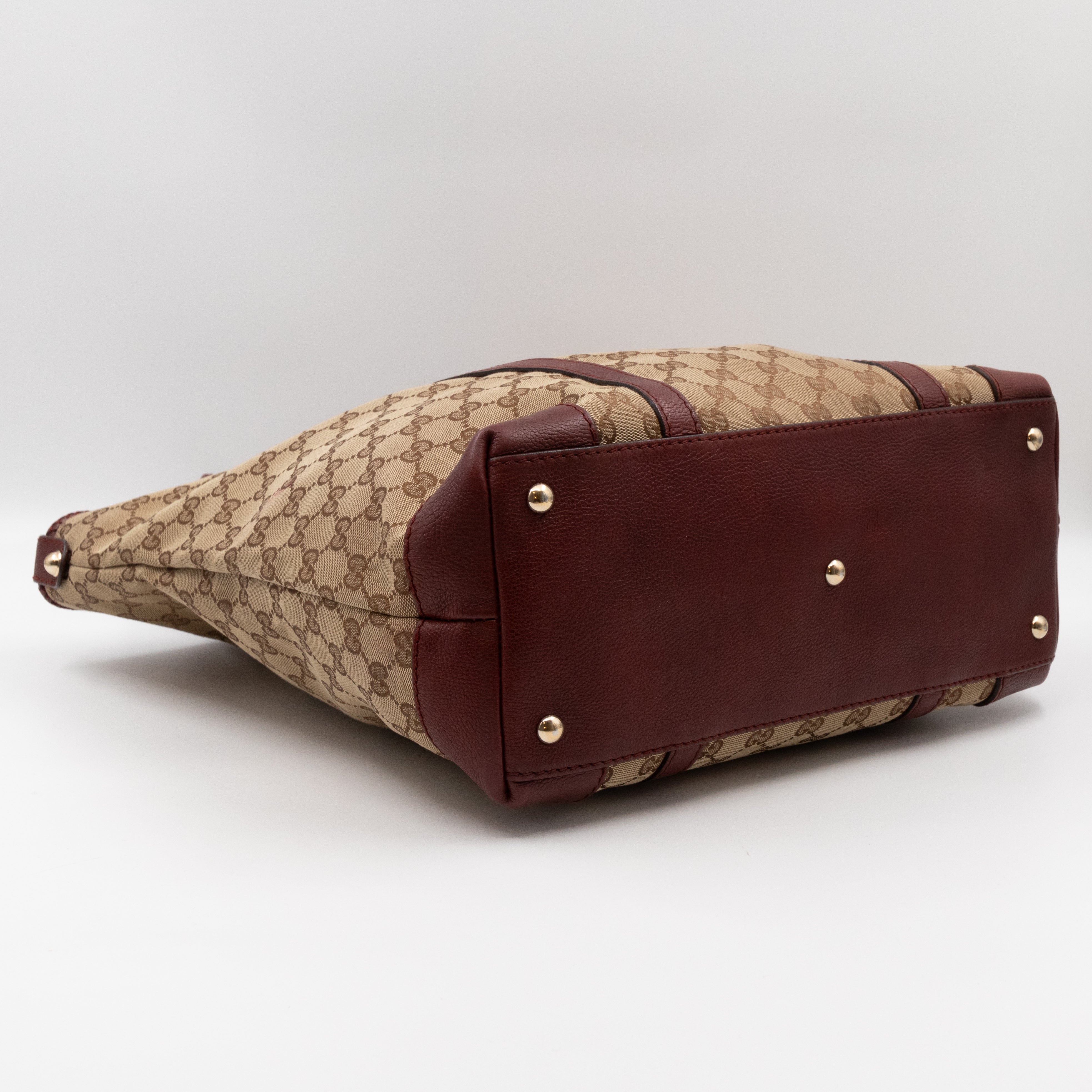 Marrakech Large Tote Bag GG Canvas Burgundy