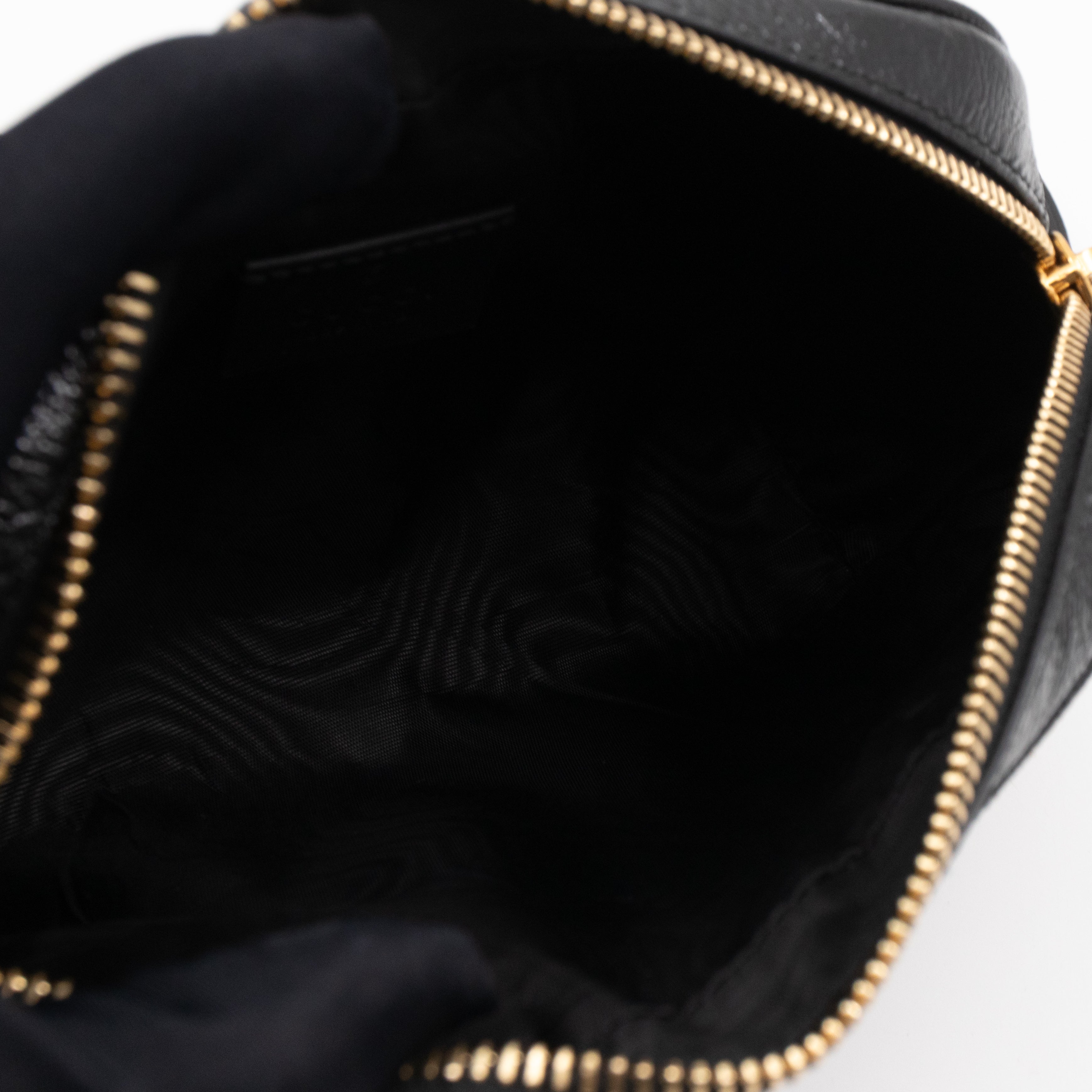 Mini Ophidia Web Crossbody Brown Suede Black Leather