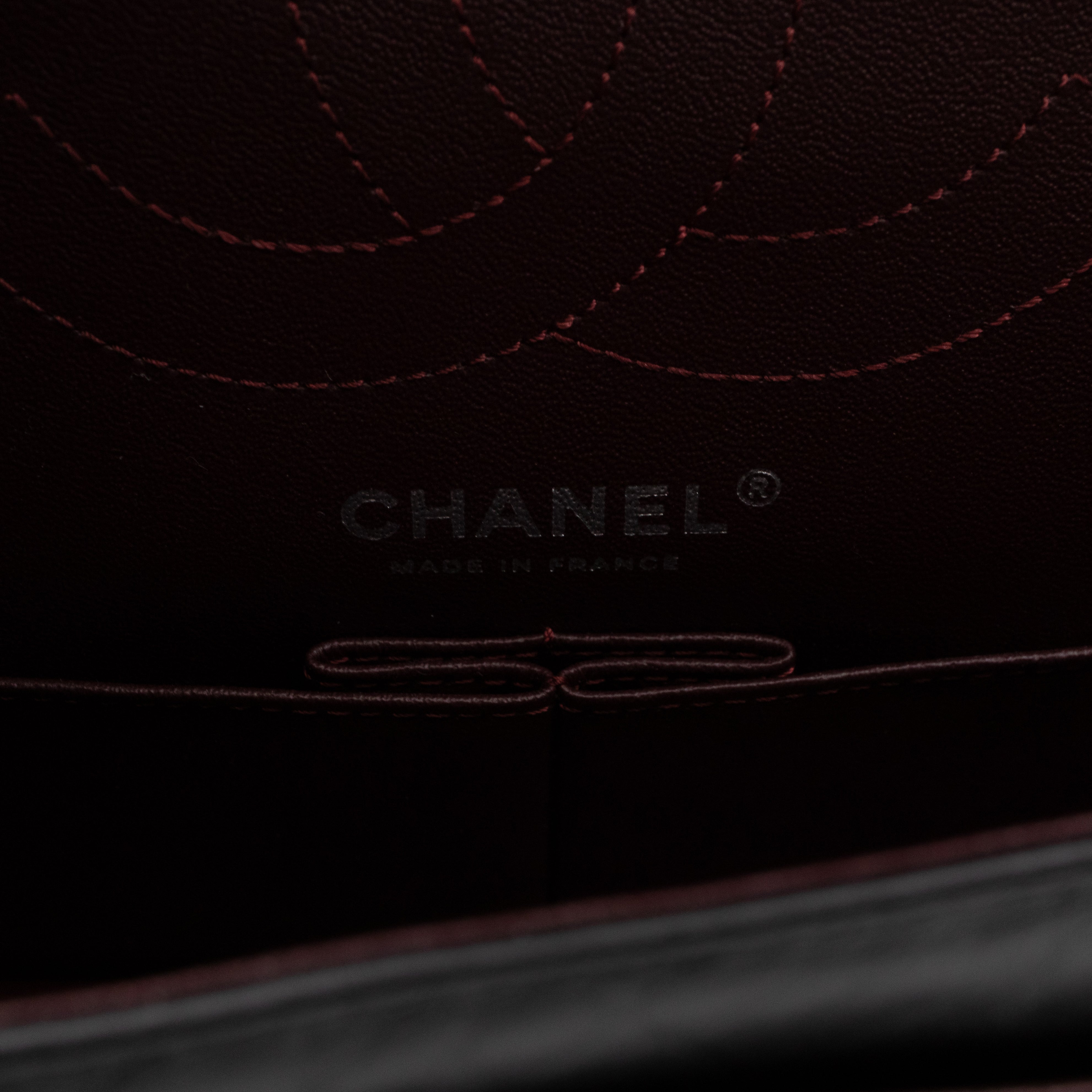 2.55 Reissue 225 Medium Black Aged Calfskin Leather